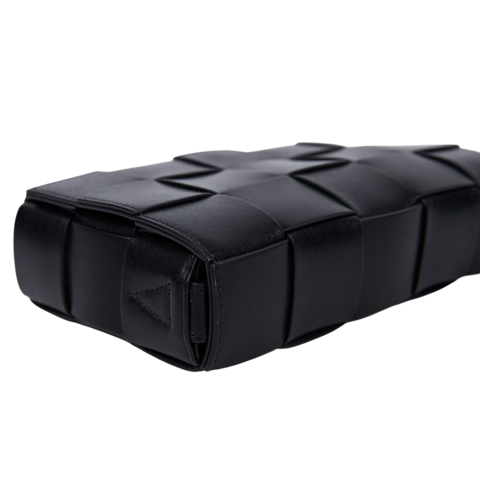 寶緹嘉 BOTTEGA VENETA Small Cassette 編織包 730848VMAY CASSETTE 黑色5X3 防塵袋