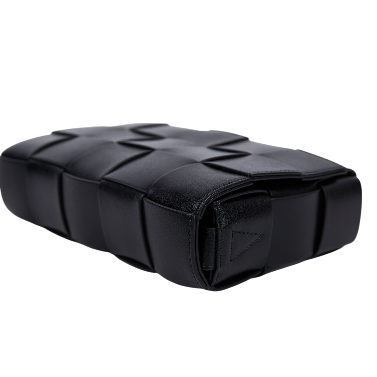 寶緹嘉 BOTTEGA VENETA Small Cassette 編織包 730848VMAY CASSETTE 黑色5X3 防塵袋