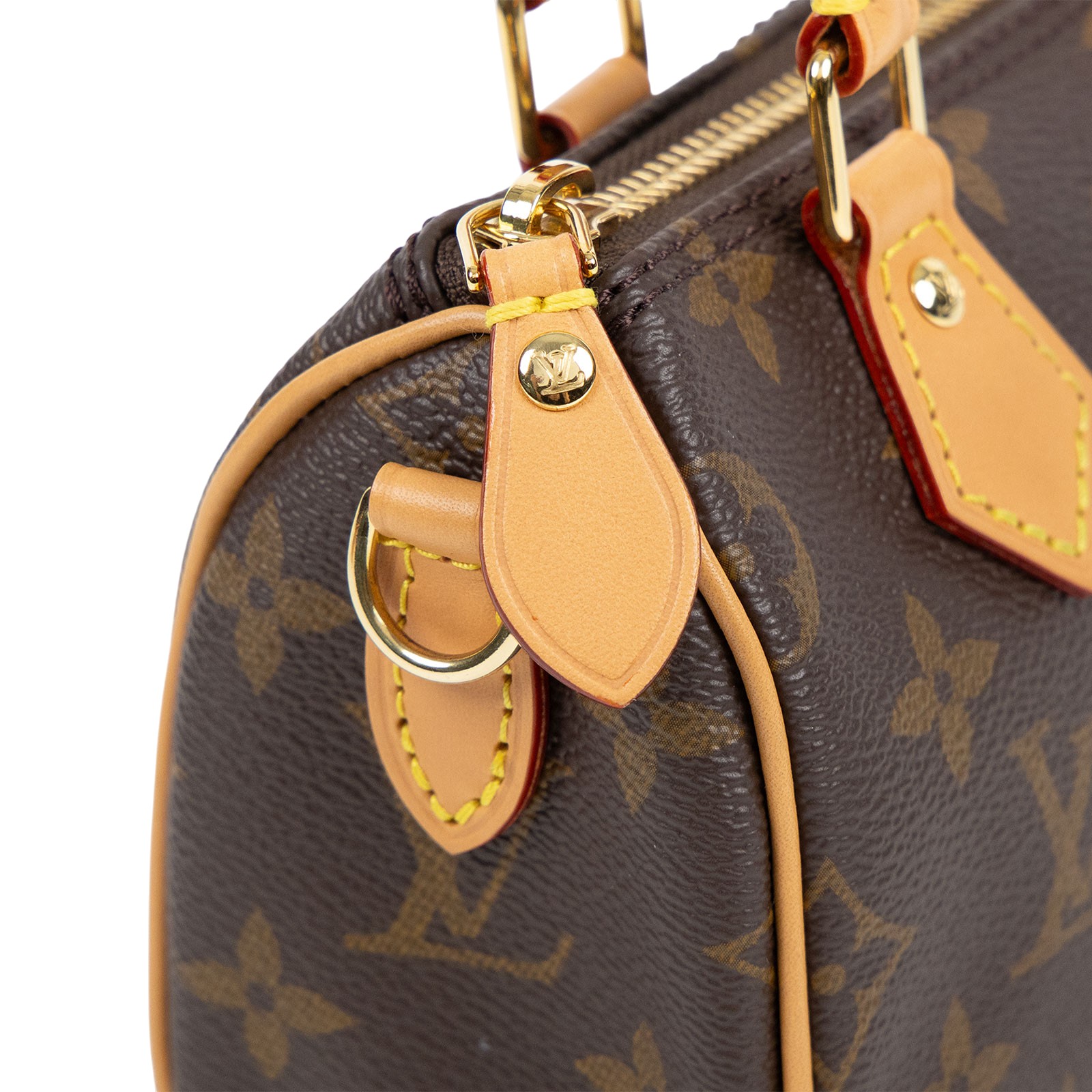 路易威登 LOUIS VUITTON Nano Speedy 原花 手提 肩背包 M81085 原花NANO SPEEDY 原廠盒子/防塵袋