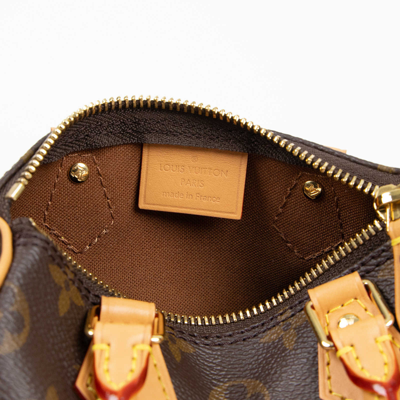 路易威登 LOUIS VUITTON Nano Speedy 原花 手提 肩背包 M81085 原花NANO SPEEDY 原廠盒子/防塵袋