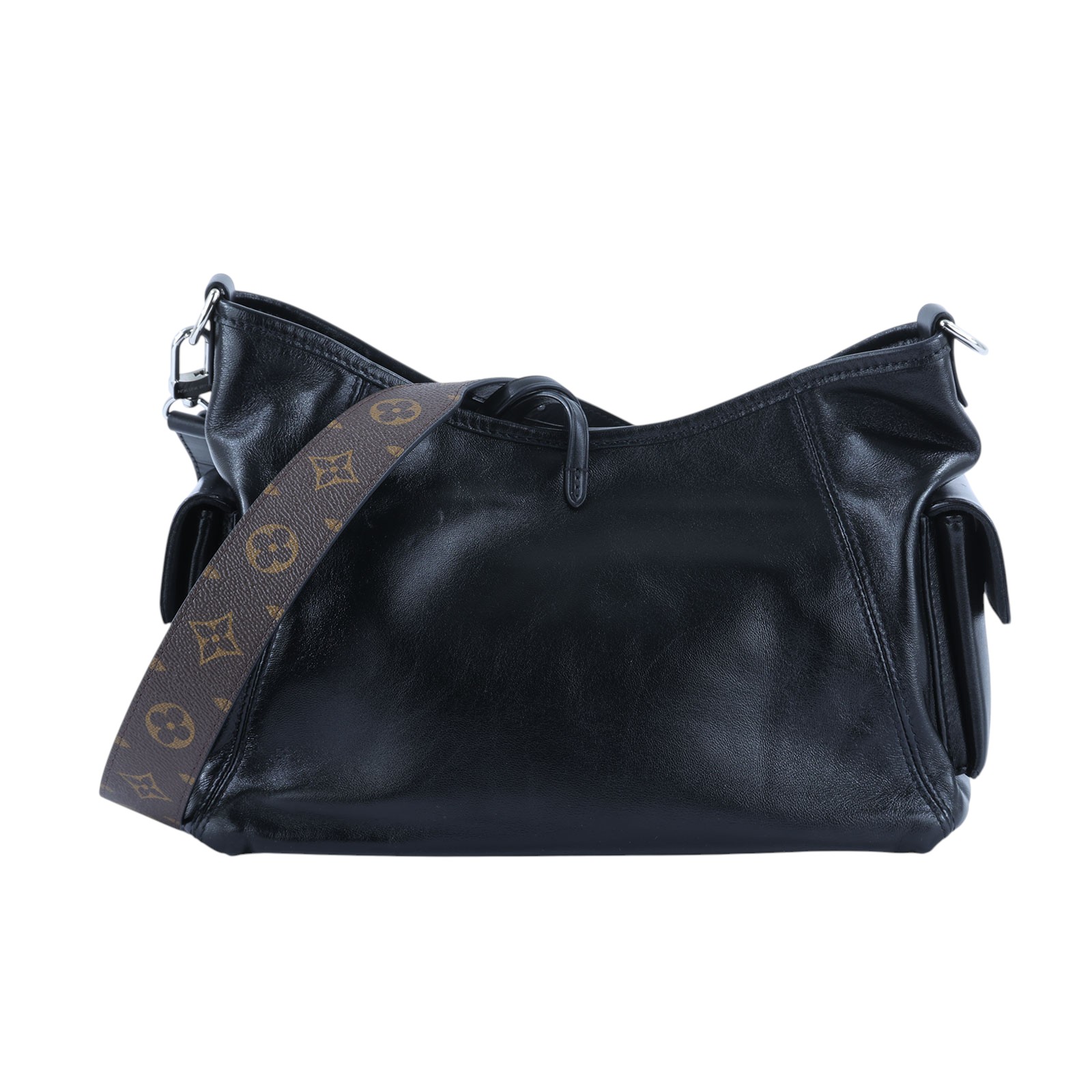 路易威登 LOUIS VUITTON CarryAll Cargo Vibe PM 手提包 黑色 M24861 晶片款  原廠盒子/防塵袋/背帶/購買證明