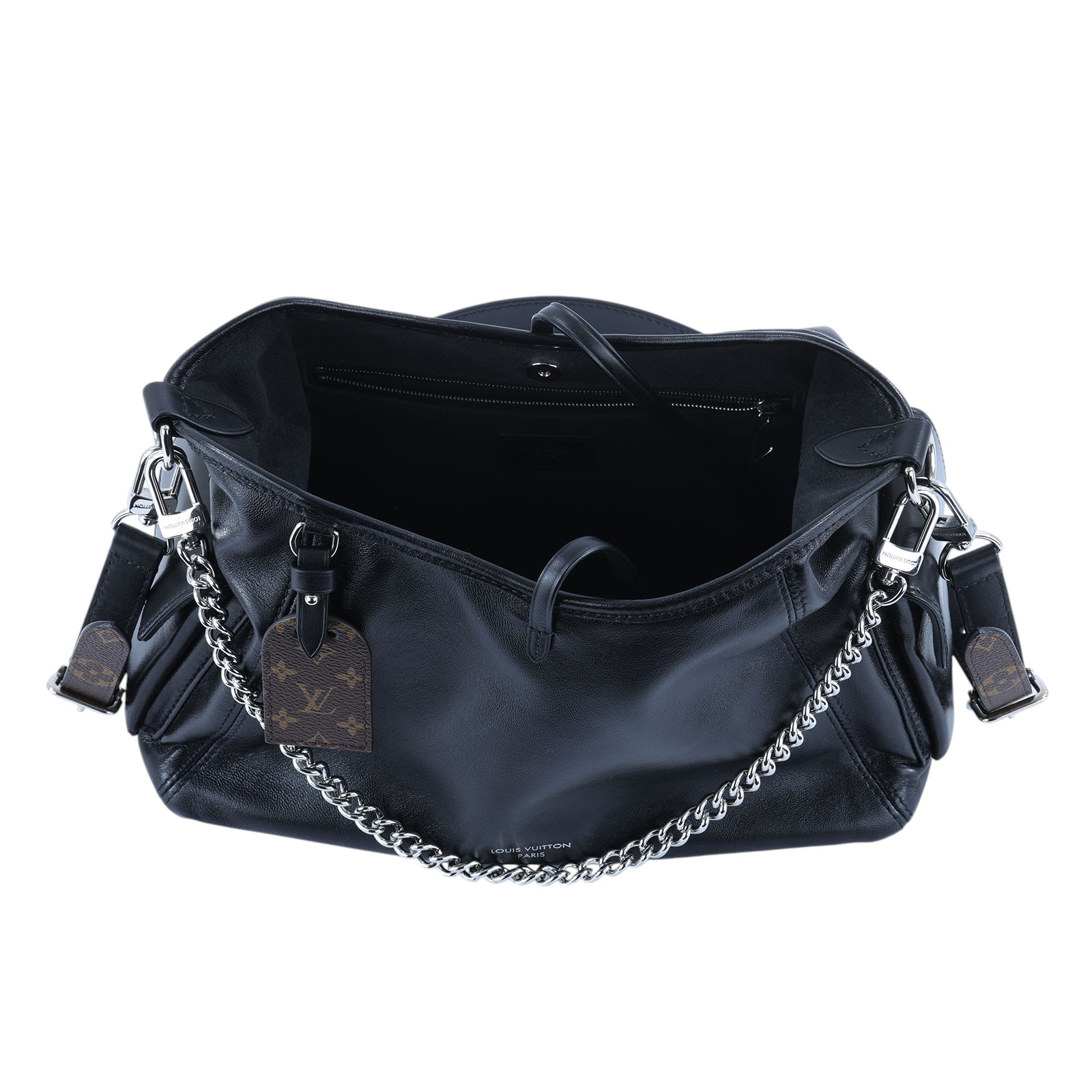 路易威登 LOUIS VUITTON CarryAll Cargo Vibe PM 手提包 黑色 M24861 晶片款  原廠盒子/防塵袋/背帶/購買證明