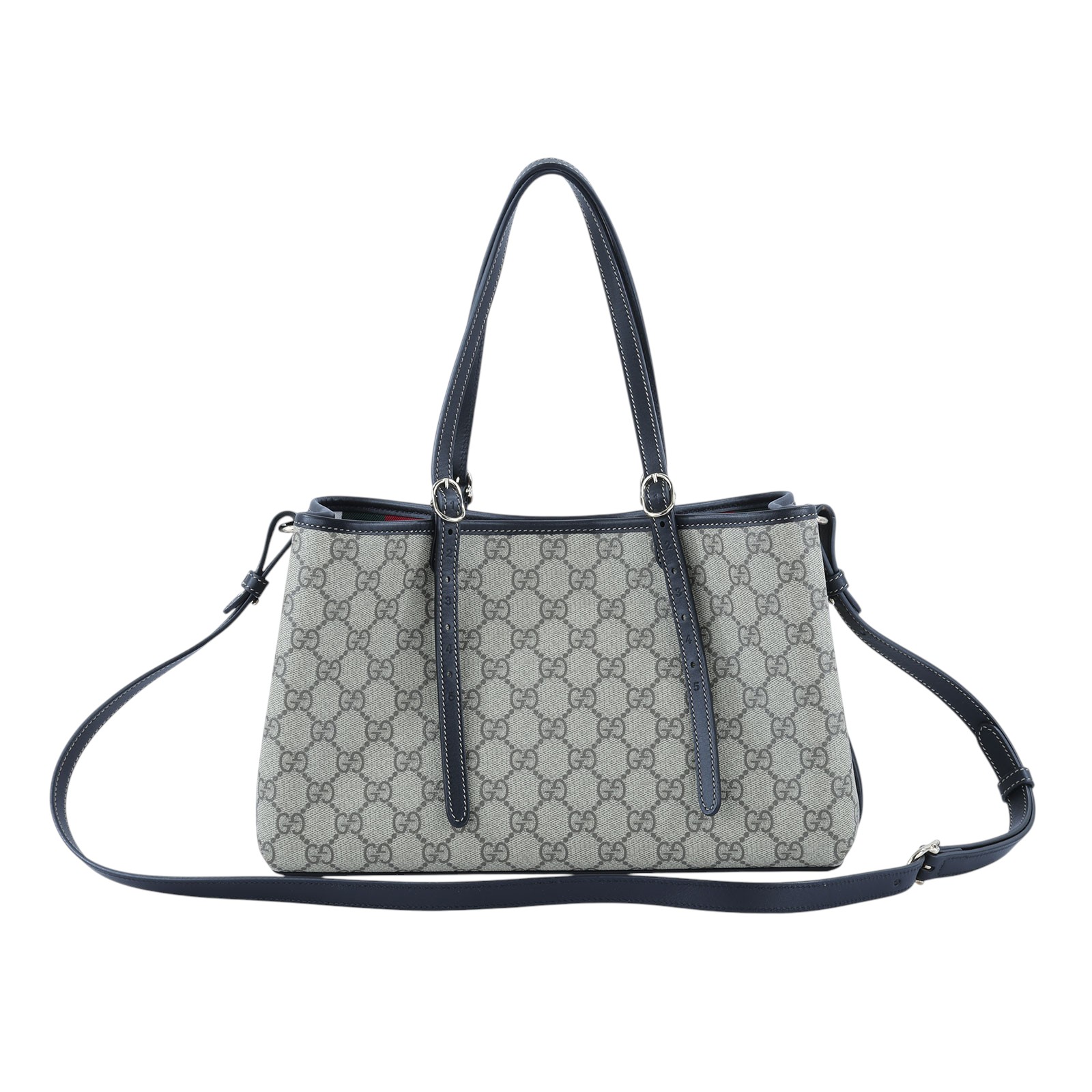 古馳 GUCCI GG Emblem 中型 托特包 815214 FAD6L 老花2WAY 原廠盒子/防塵袋/購買證明