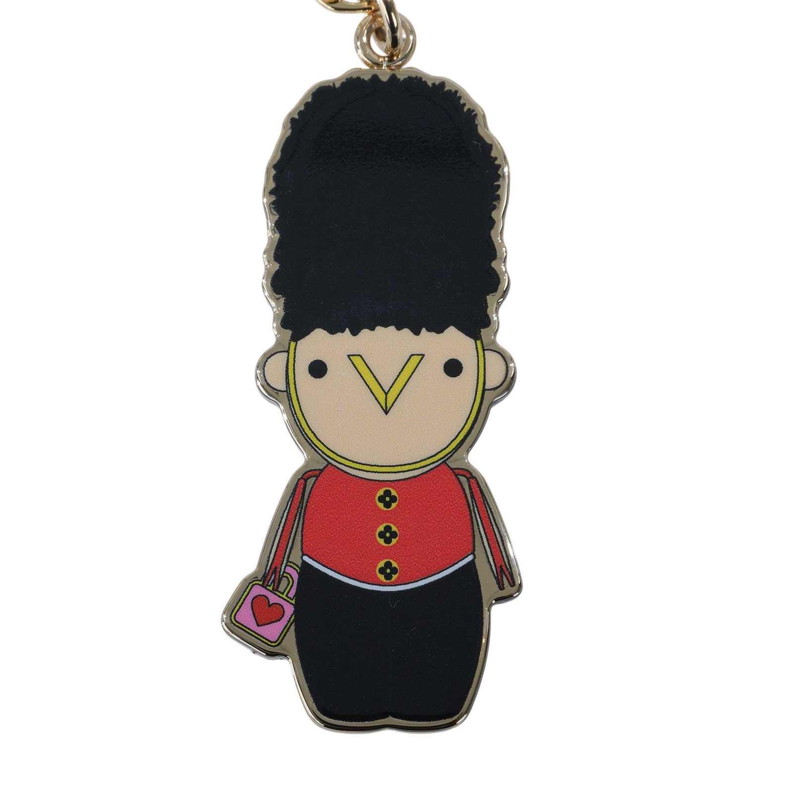 路易威登 LOUIS VUITTON Monogram Vivienne BFF 聖誕 鏈條 吊墜 包掛 吊飾 金色 M00503 一對吊飾 原廠盒子/防塵袋