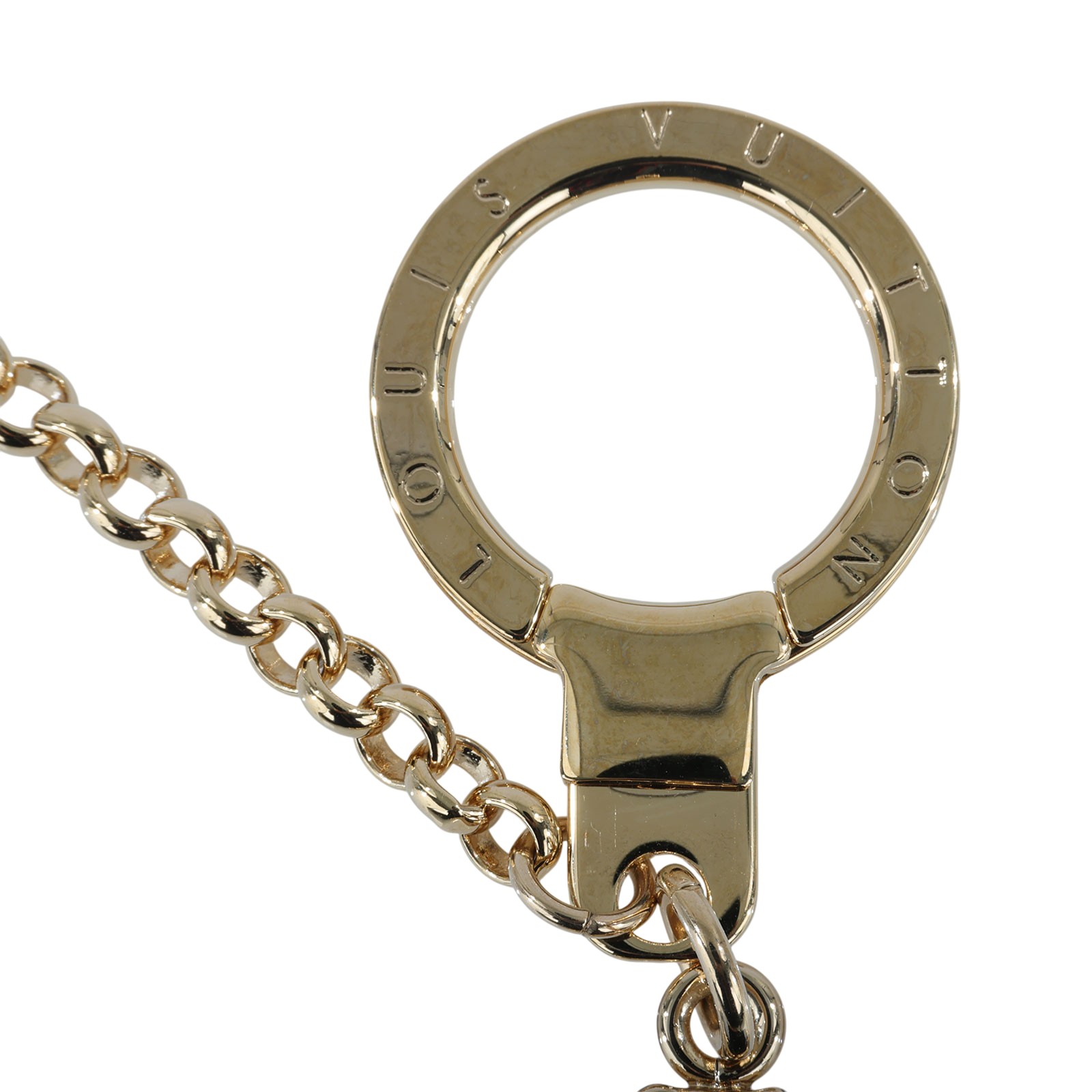 路易威登 LOUIS VUITTON Monogram Vivienne BFF 聖誕 鏈條 吊墜 包掛 吊飾 金色 M00503 一對吊飾 原廠盒子/防塵袋