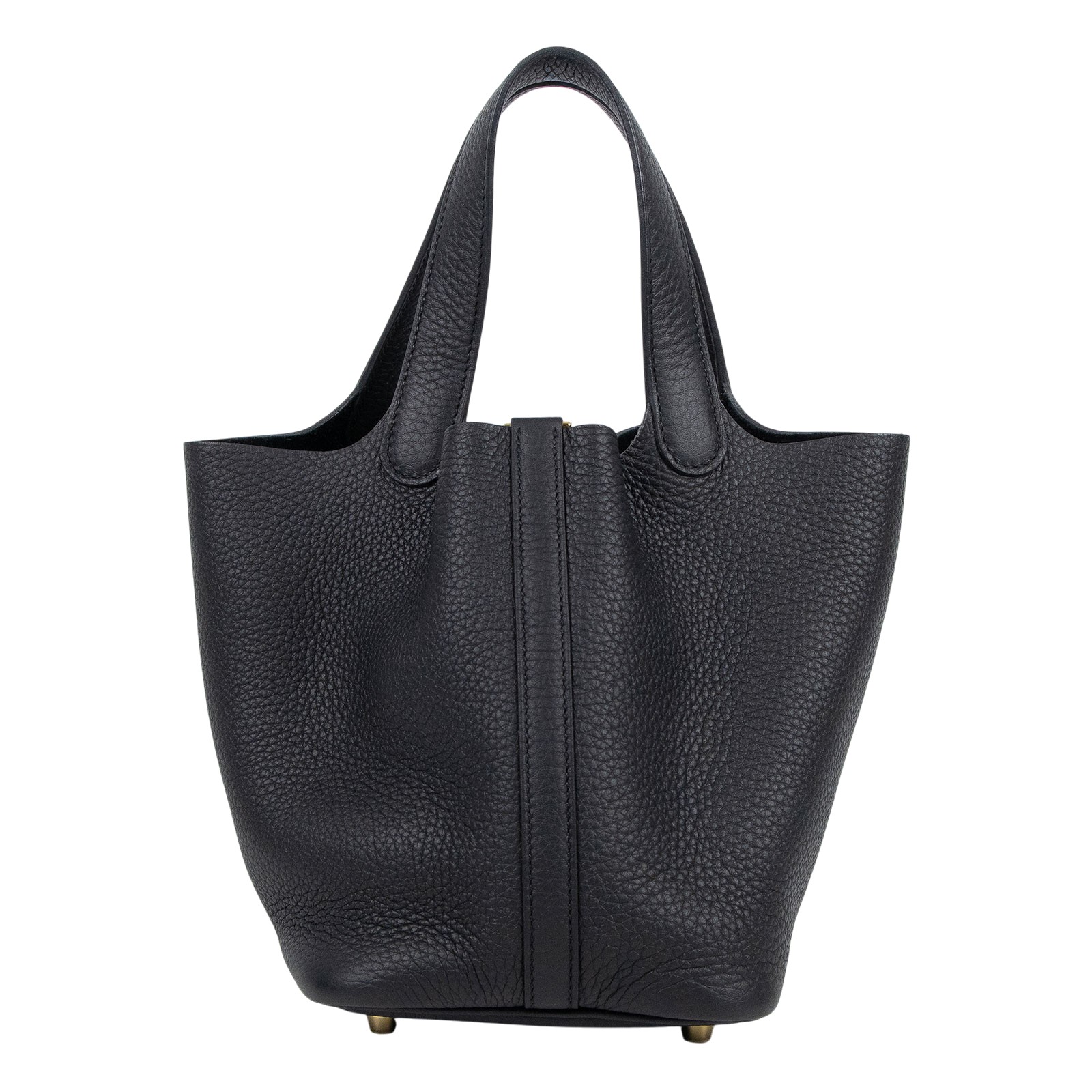 愛馬仕 Hermes Picotin Lock 18 菜籃子包 金色五金 黑色 H056289CC89 W TU 006CP  原廠盒子/防塵袋/購買證明