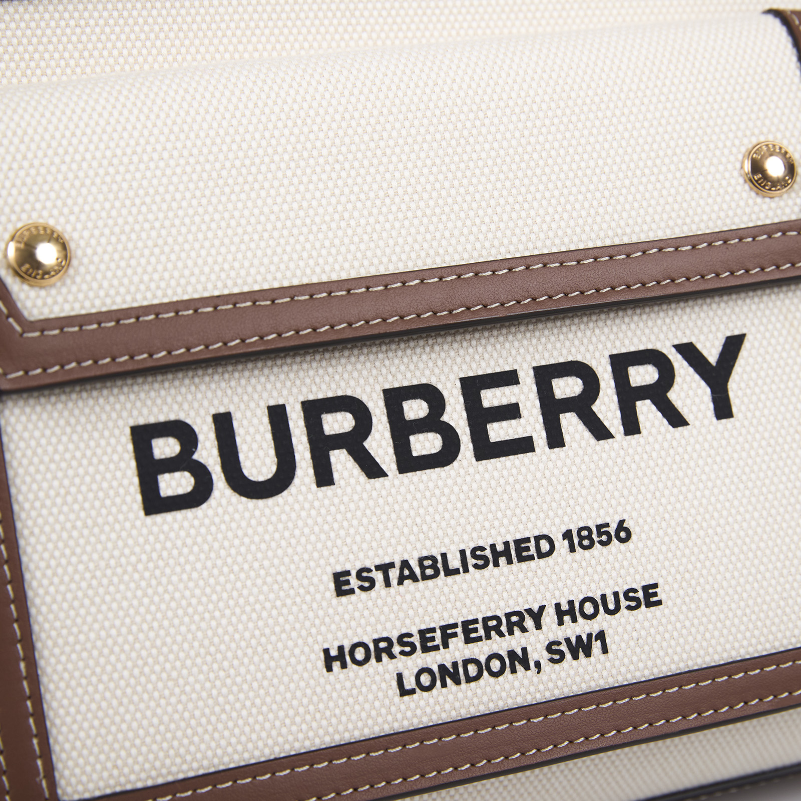 博柏利 BURBERRY Mini Pocket 肩背 手提包 8039361 帆布拼皮革POCKET MINI 防塵袋