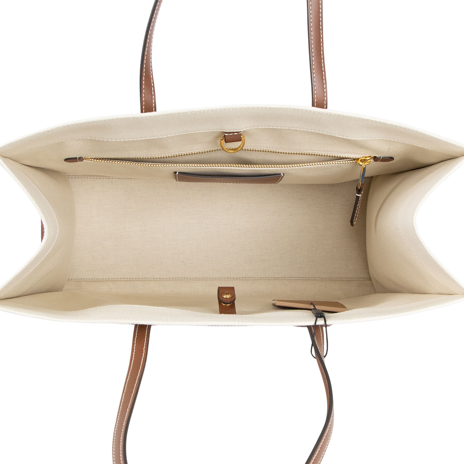 博柏利 BURBERRY Freya 芙蕾雅托特包 中型 80441291 白帆布托特包FREYA 中號 防塵袋