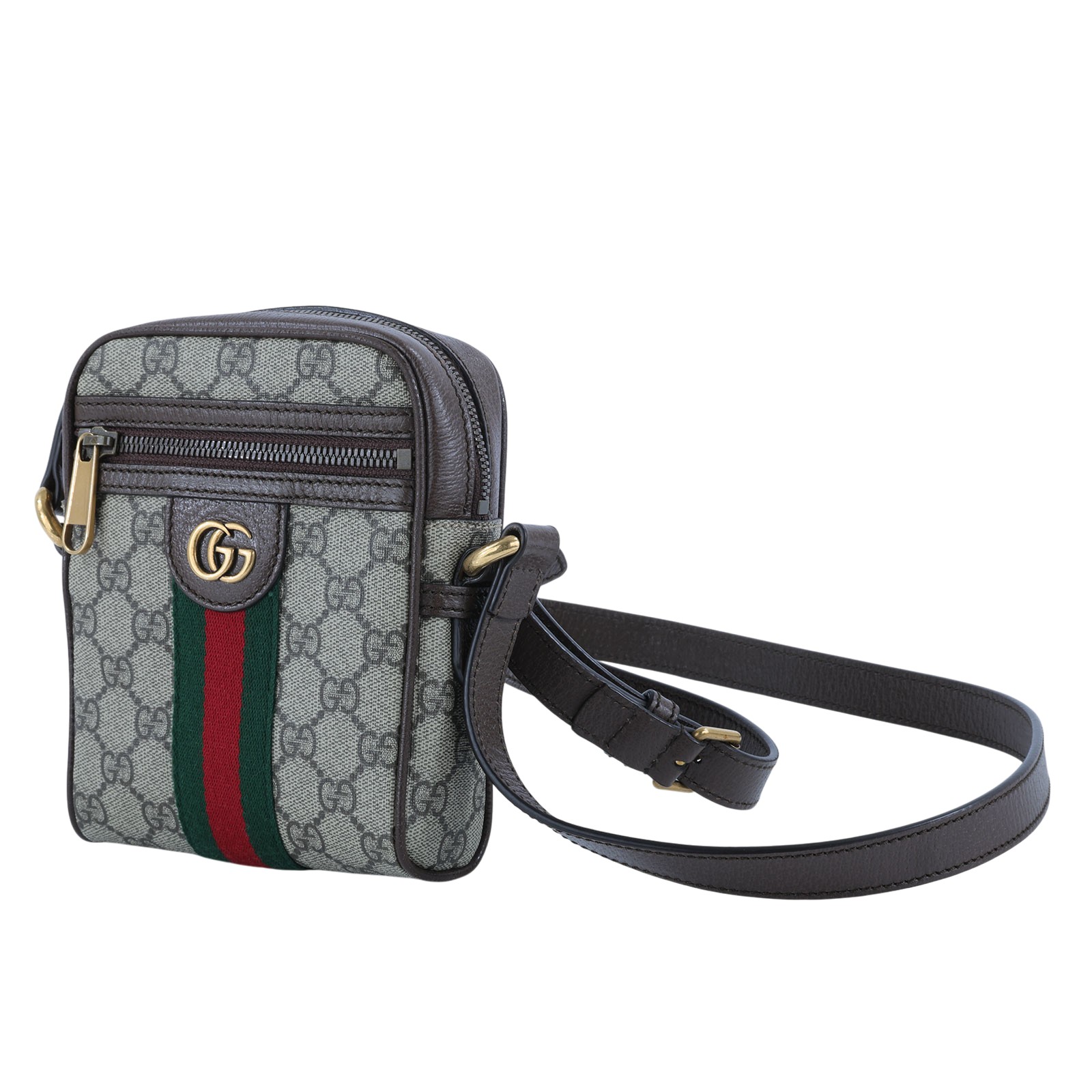 古馳 GUCCI Ophidia GG 肩揹袋 烏木色 598127 96IWT 棕GG相機包 原廠盒子/防塵袋