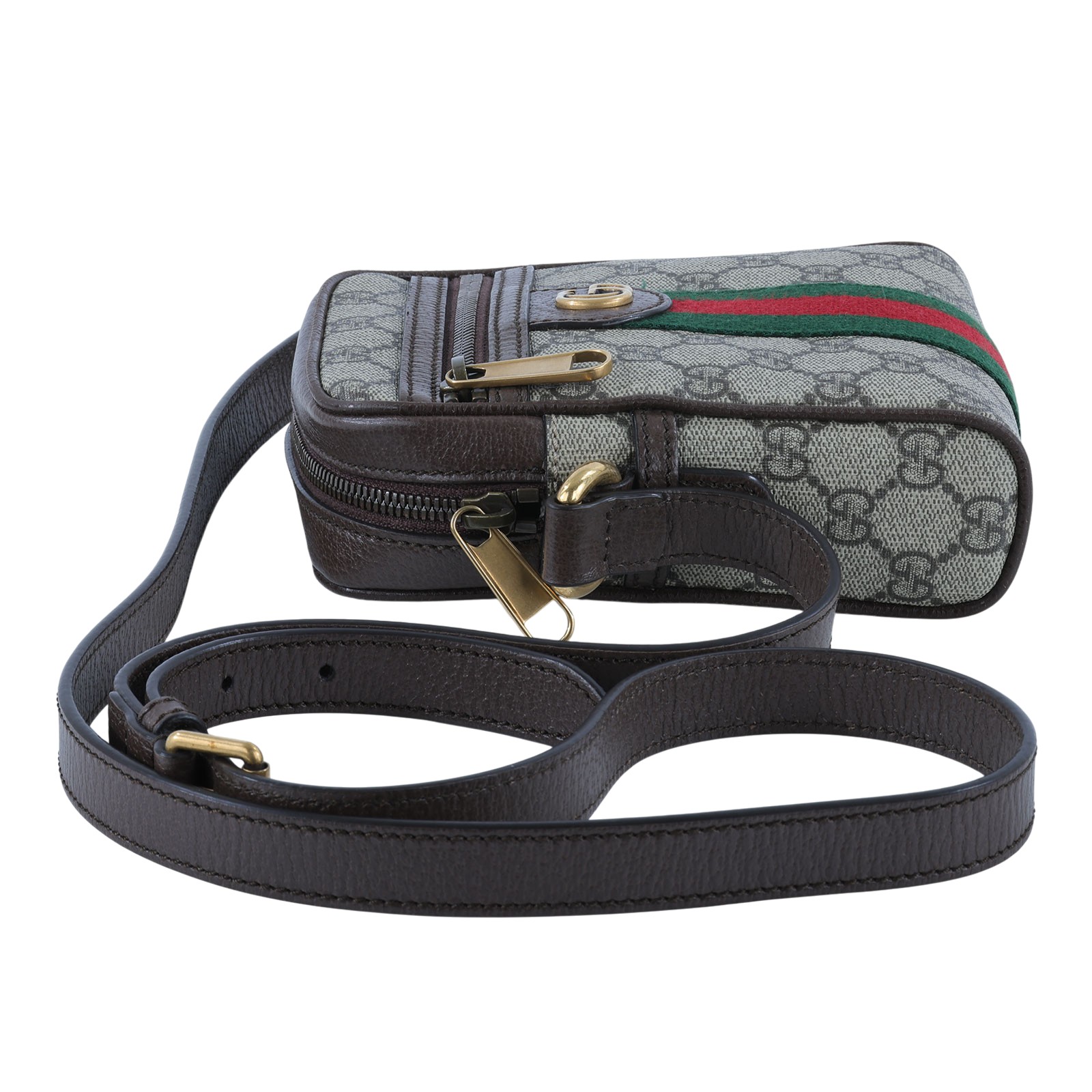 古馳 GUCCI Ophidia GG 肩揹袋 烏木色 598127 96IWT 棕GG相機包 原廠盒子/防塵袋