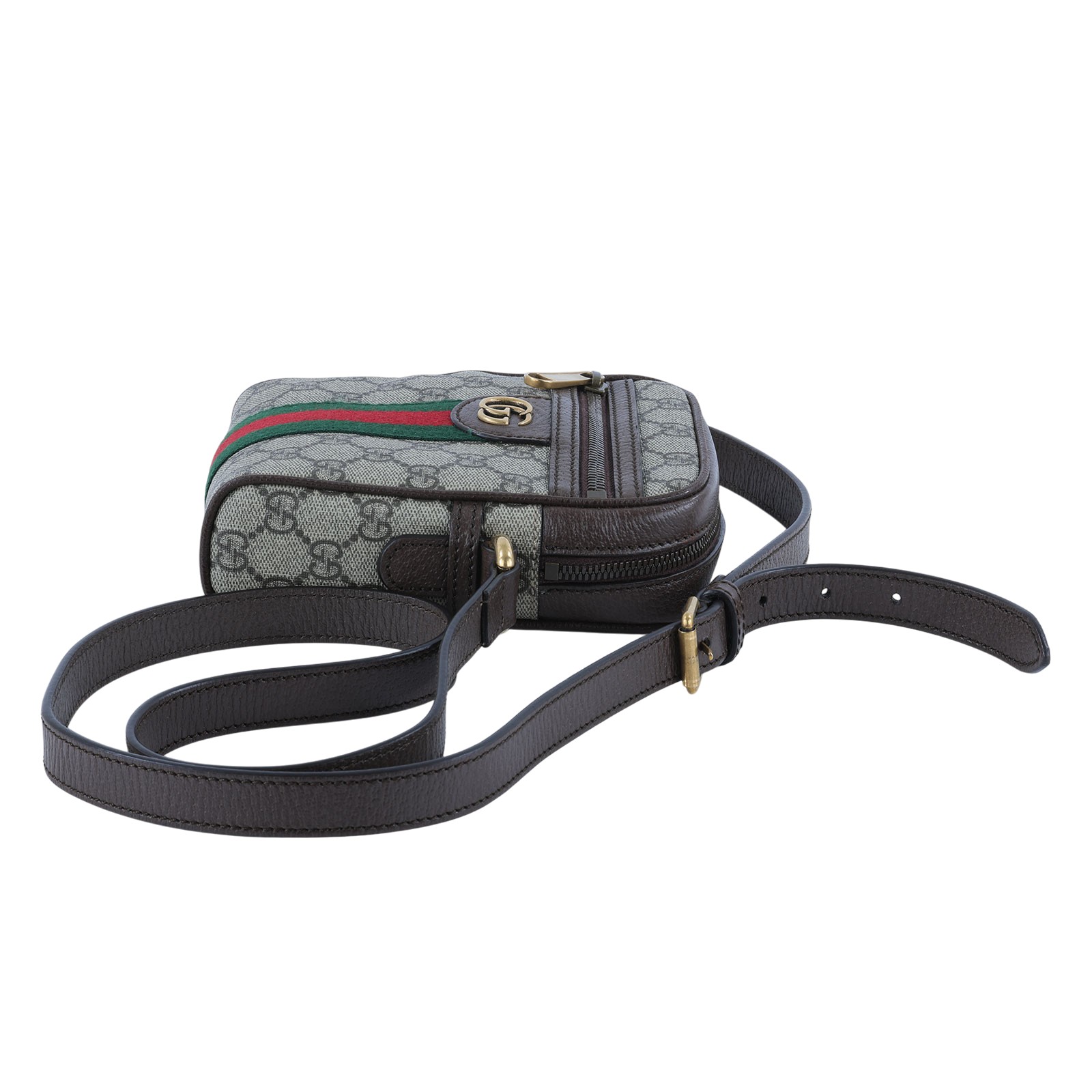 古馳 GUCCI Ophidia GG 肩揹袋 烏木色 598127 96IWT 棕GG相機包 原廠盒子/防塵袋