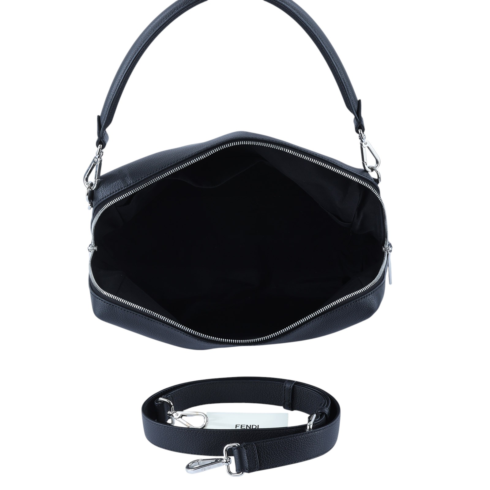 芬迪 FENDI Lui 肩背包 7VA667ASIH 黑牛皮 Lui 肩背包 防塵袋/保證卡