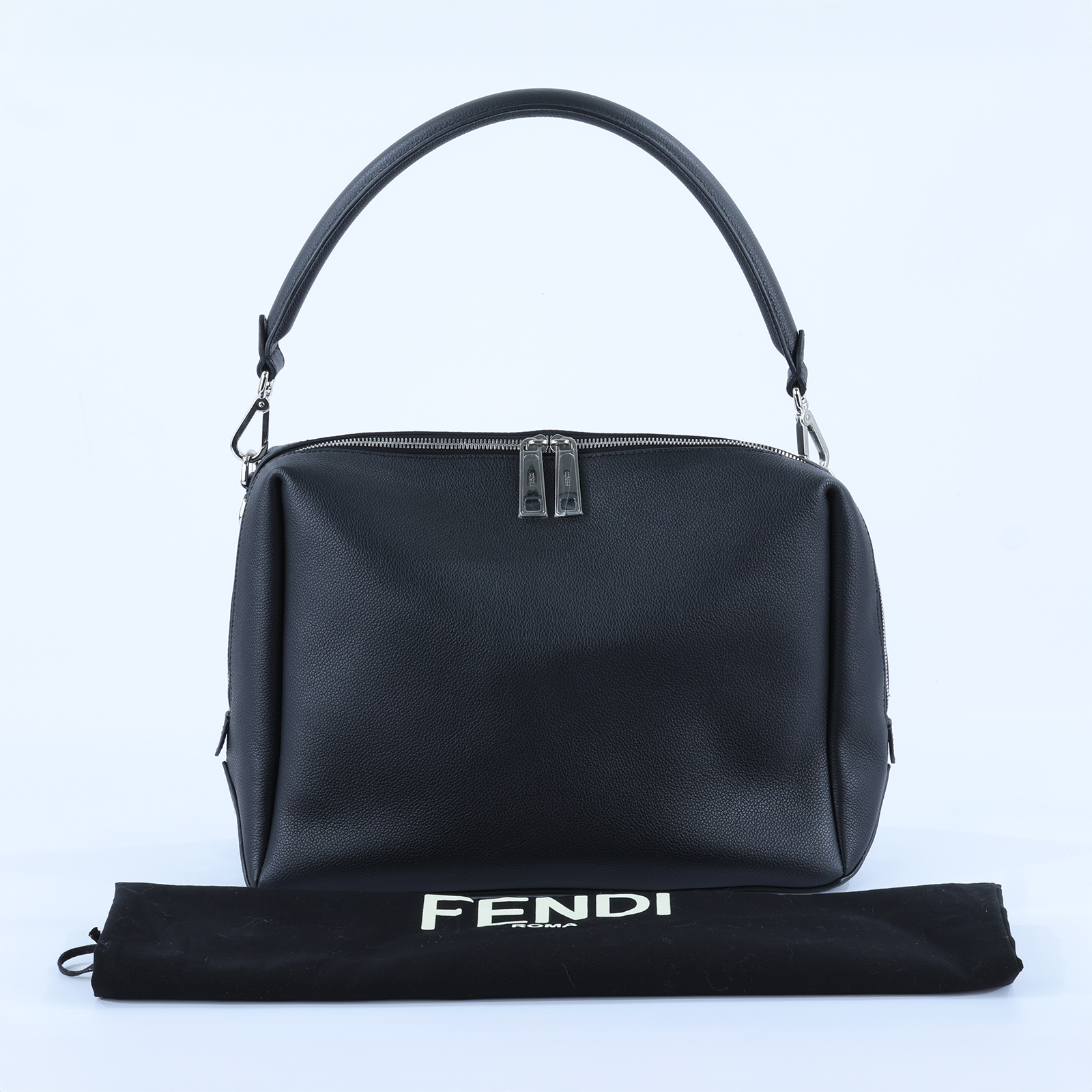 芬迪 FENDI Lui 肩背包 7VA667ASIH 黑牛皮 Lui 肩背包 防塵袋/保證卡