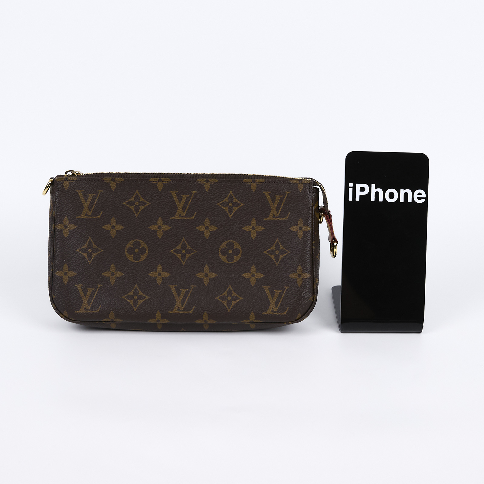 路易威登 LOUIS VUITTON Pochette Accessoires 麻將包 鍊條 皮背帶 腋下單肩包 M82766 晶片款  原廠盒子/防塵袋/購買證明