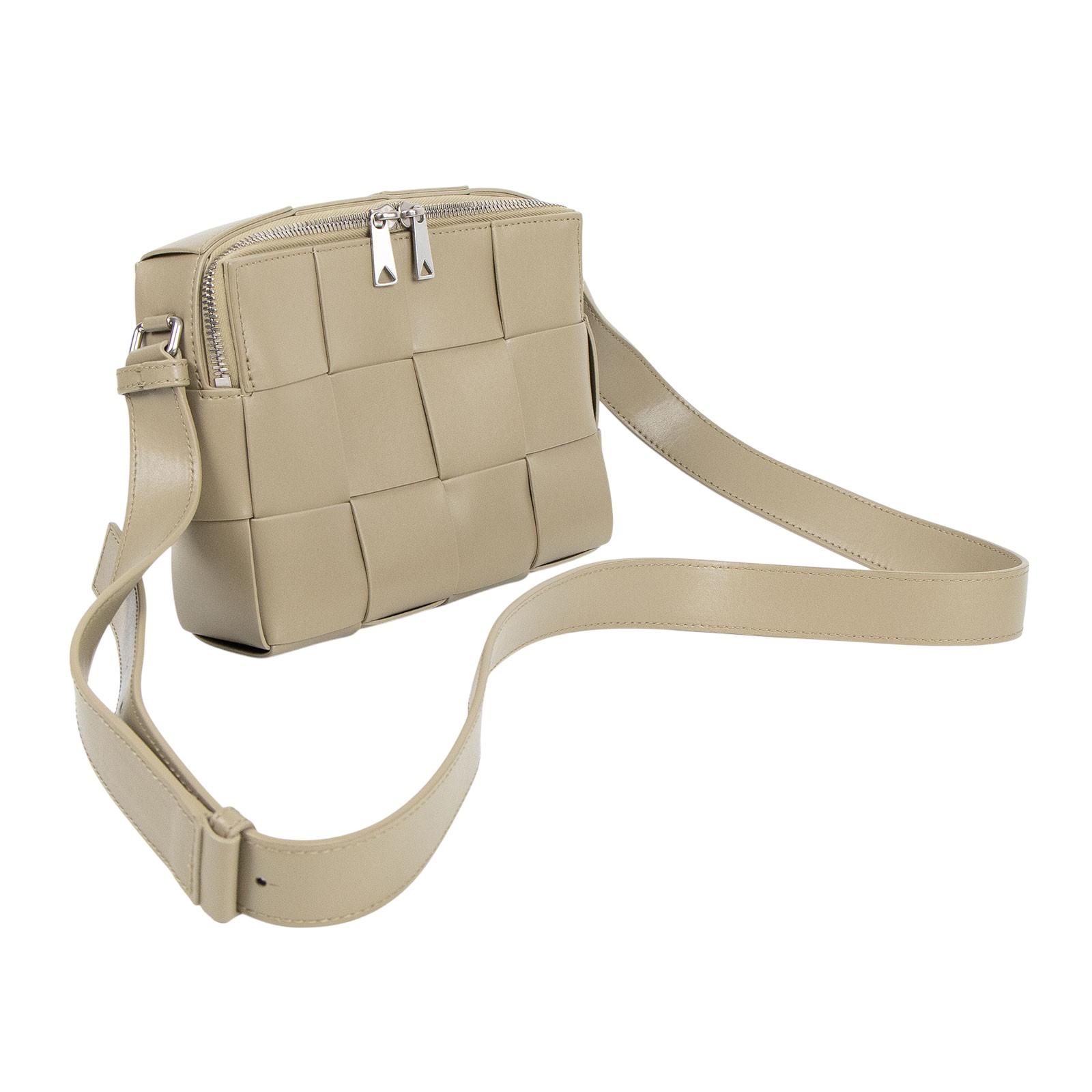 寶緹嘉 BOTTEGA VENETA Cassette 斜背包 730027VB1K0 晶片款 沙色CASSETTE編織包 4X3 防塵袋