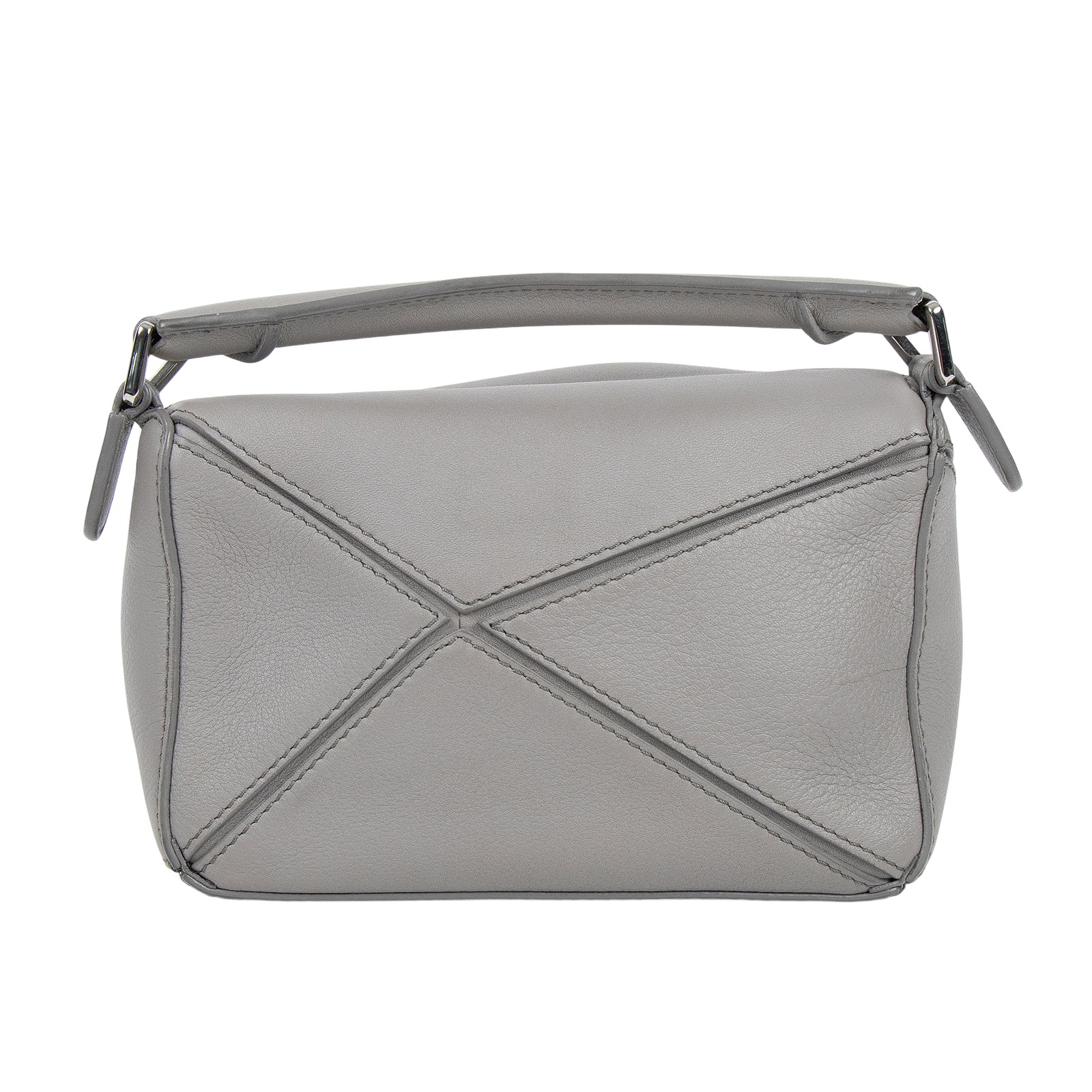 羅意威 LOEWE Puzzle mini 手提 肩背包 322.30.U95 灰PUZZLE MINI 原廠盒子/防塵袋