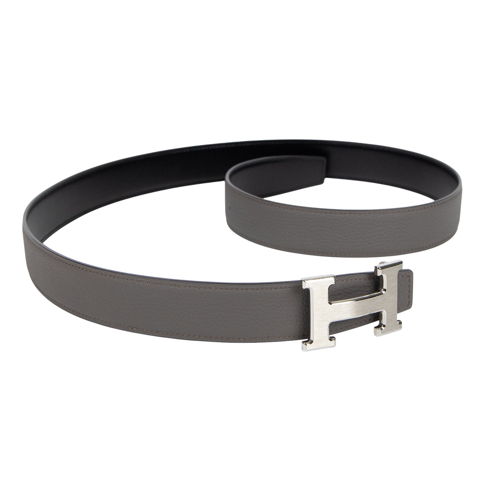 愛馬仕 Hermes H 皮帶扣 32 mm 雙面皮革腰帶 H064544CB86pH073967CAEM095 /B FM 380/#95  原廠盒子/防塵袋