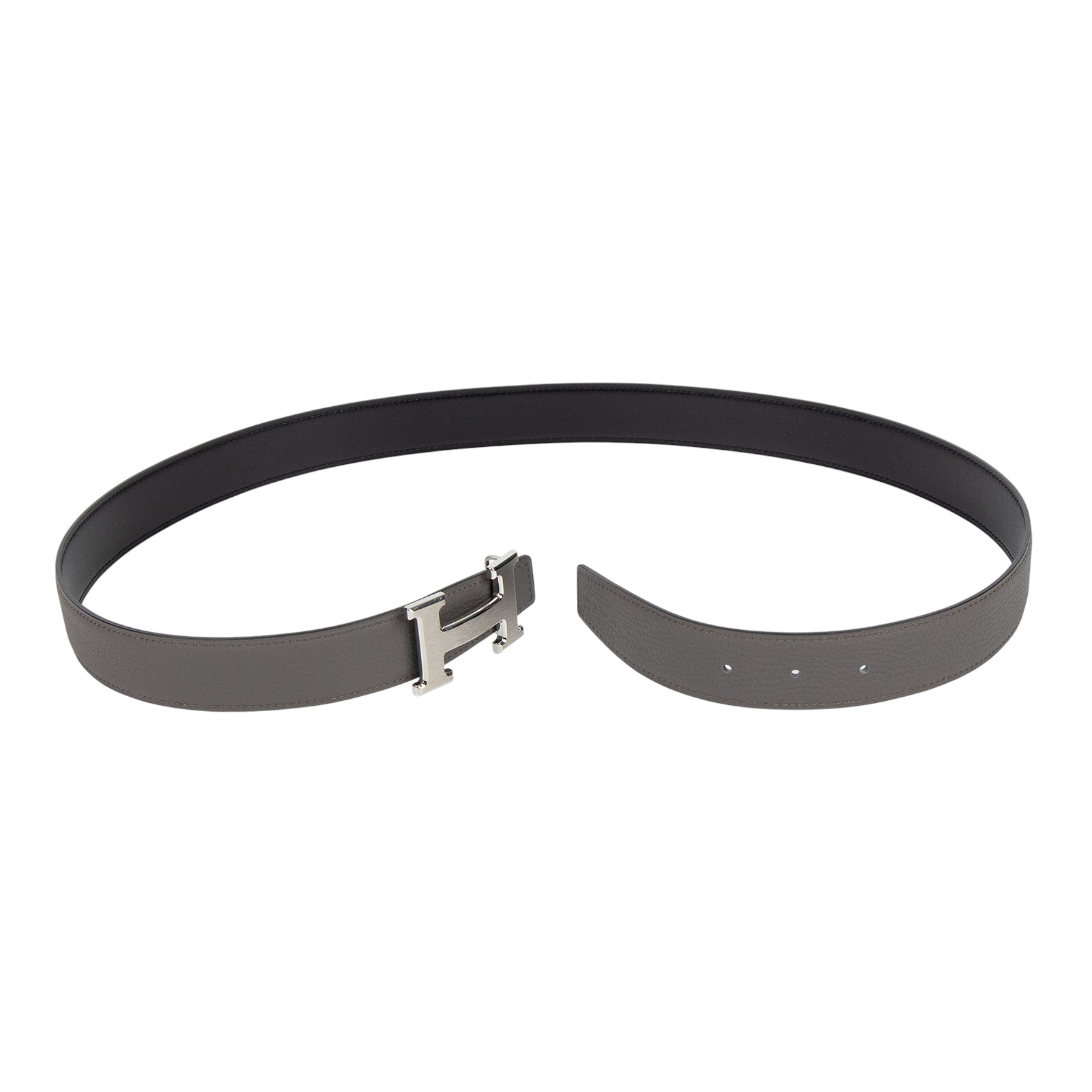 愛馬仕 Hermes H 皮帶扣 32 mm 雙面皮革腰帶 H064544CB86pH073967CAEM095 /B FM 380/#95  原廠盒子/防塵袋