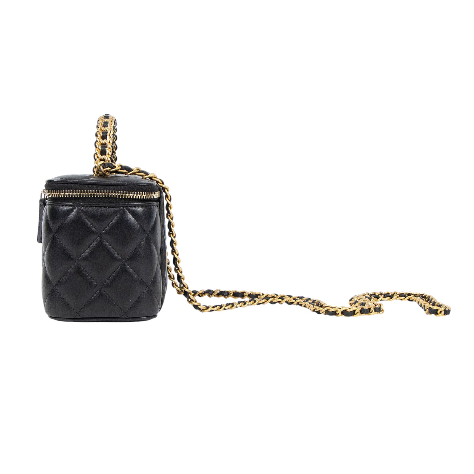 香奈兒 CHANEL Vanity Case 化妝箱 AP4064 晶片款 黑羊VANITY 原廠盒子/防塵袋