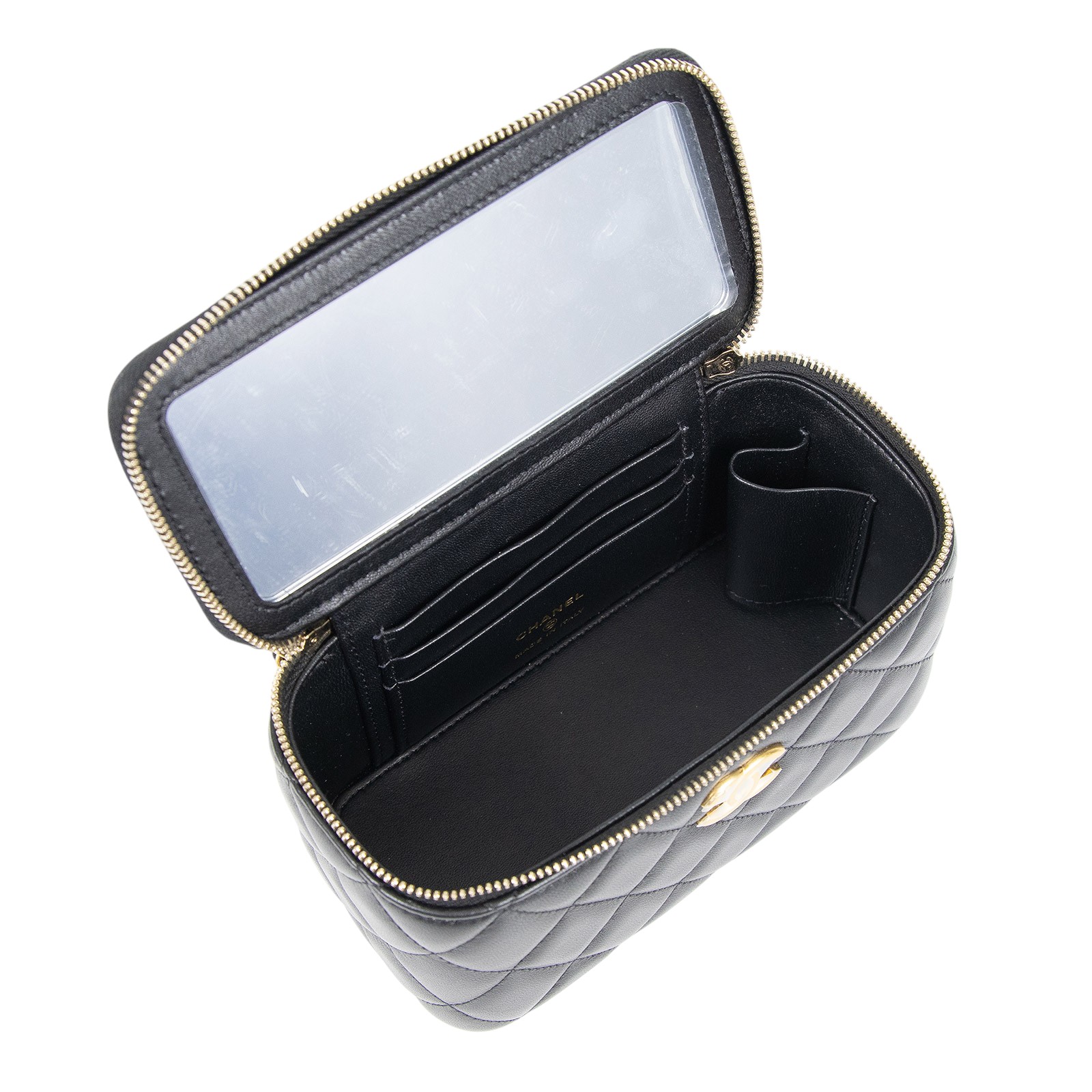 香奈兒 CHANEL Vanity Case 化妝箱 AP4064 晶片款 黑羊VANITY 原廠盒子/防塵袋