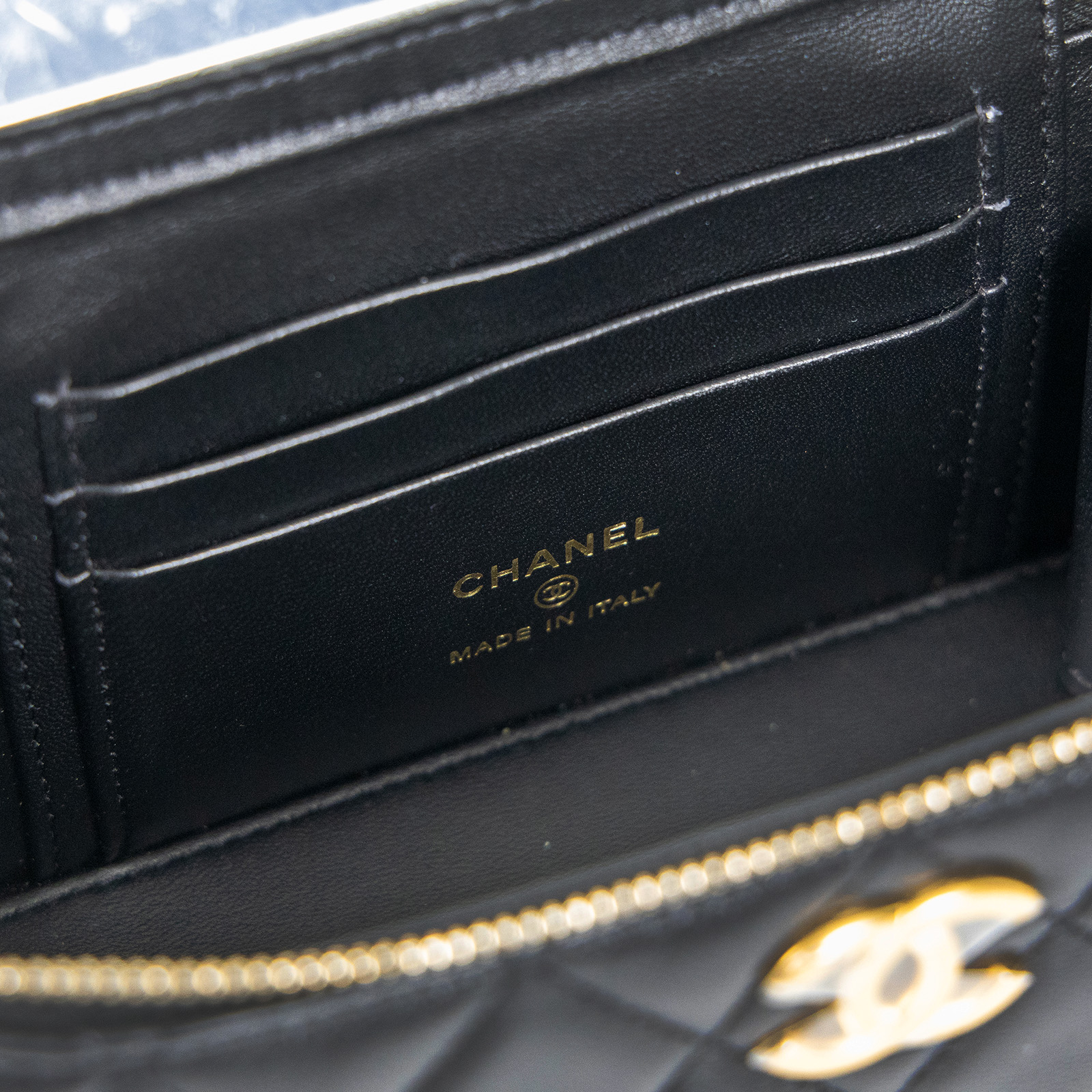 香奈兒 CHANEL Vanity Case 化妝箱 AP4064 晶片款 黑羊VANITY 原廠盒子/防塵袋