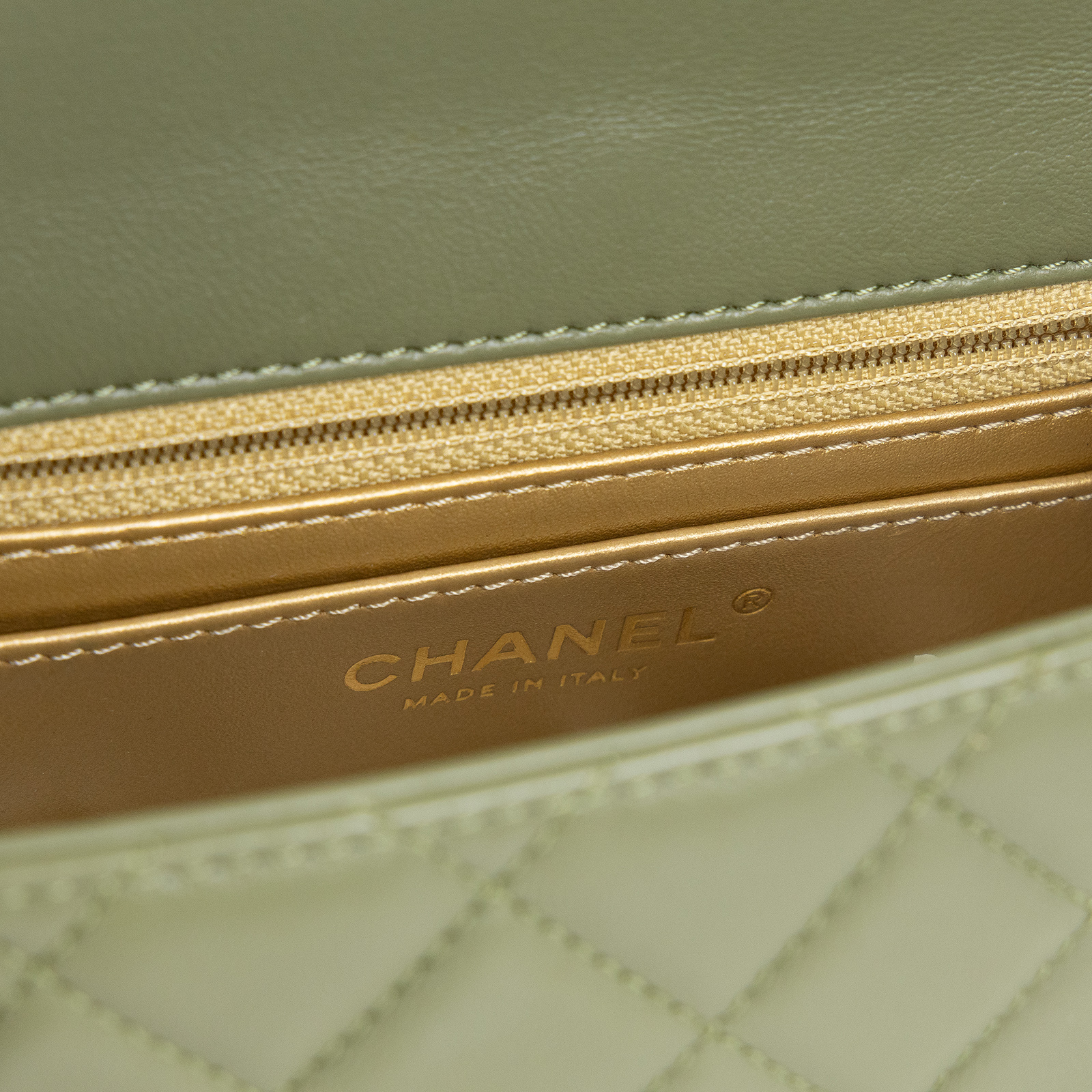 香奈兒 CHANEL 金球 方胖 口蓋包 羊皮 Mini Square Coco 綠色 C872X1KH 綠羊金球方胖 原廠盒子/防塵袋