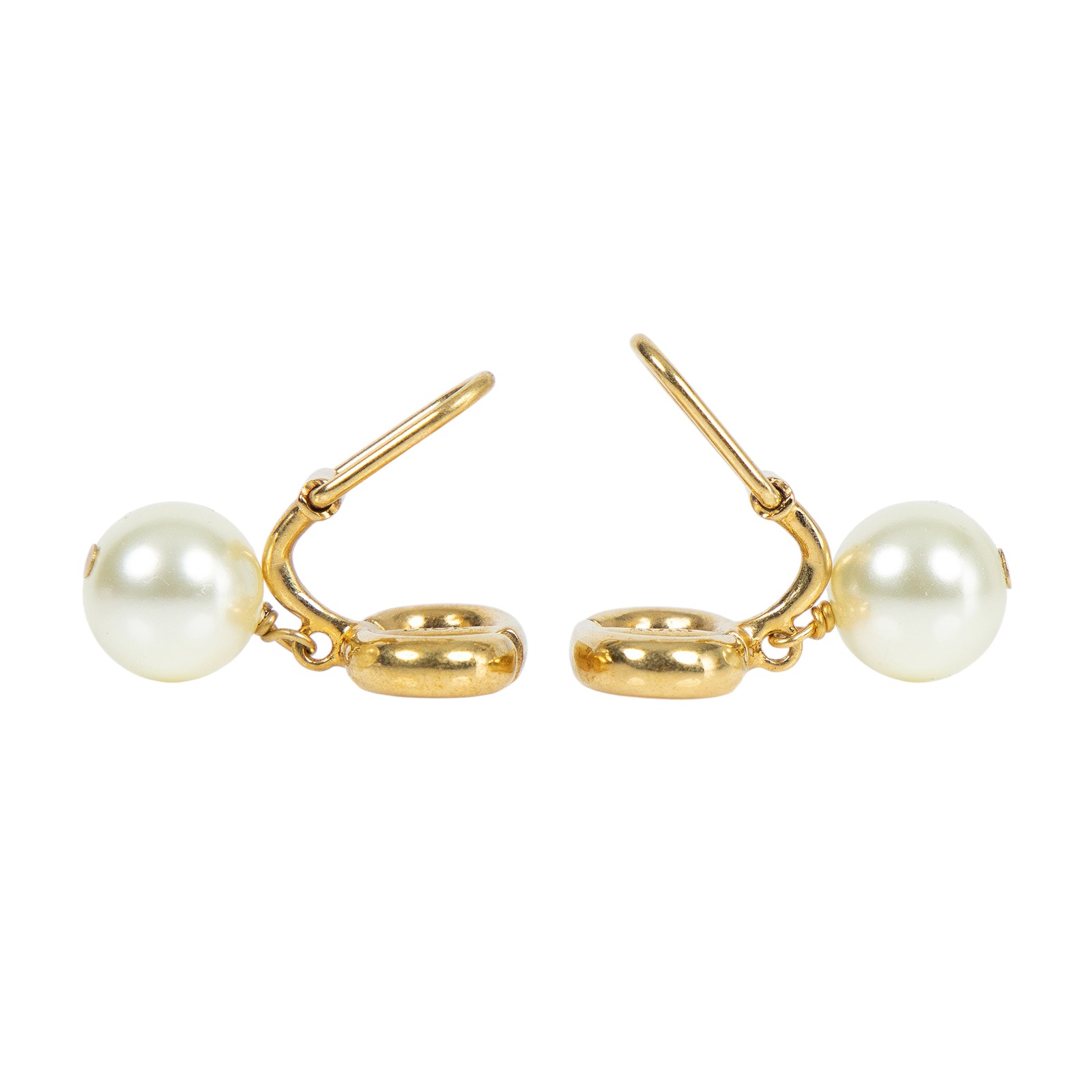 迪奧 CHRISTIAN DIOR CD Navy 夾式耳環 金色 E1876CDNRS CD Navy 夾式耳環 原廠盒子/防塵袋/購買證明