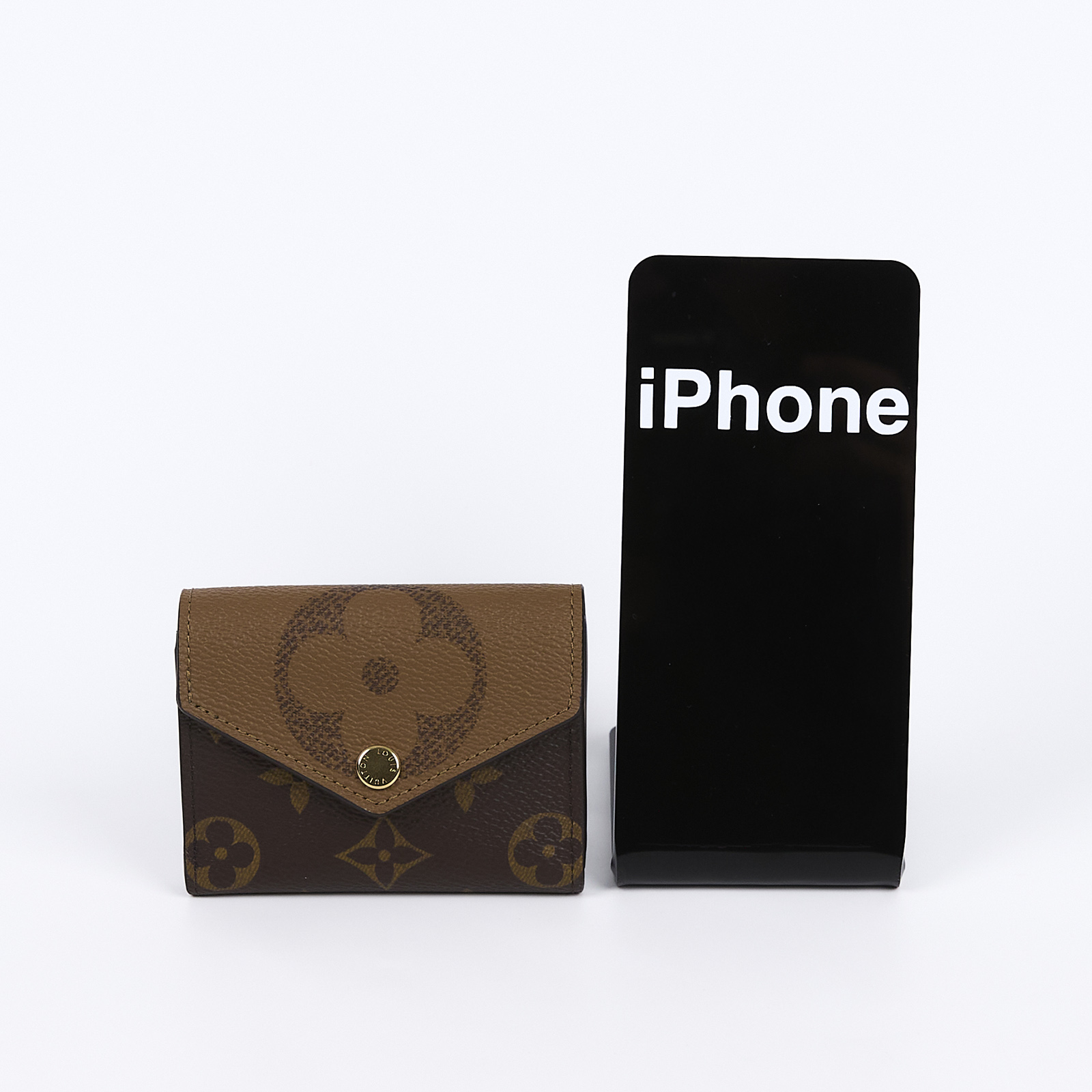 路易威登 LOUIS VUITTON Zoé 錢包 短夾 Reverse Giant帆布 M80725 晶片款 原花ZOE三折短夾 原廠盒子/防塵袋