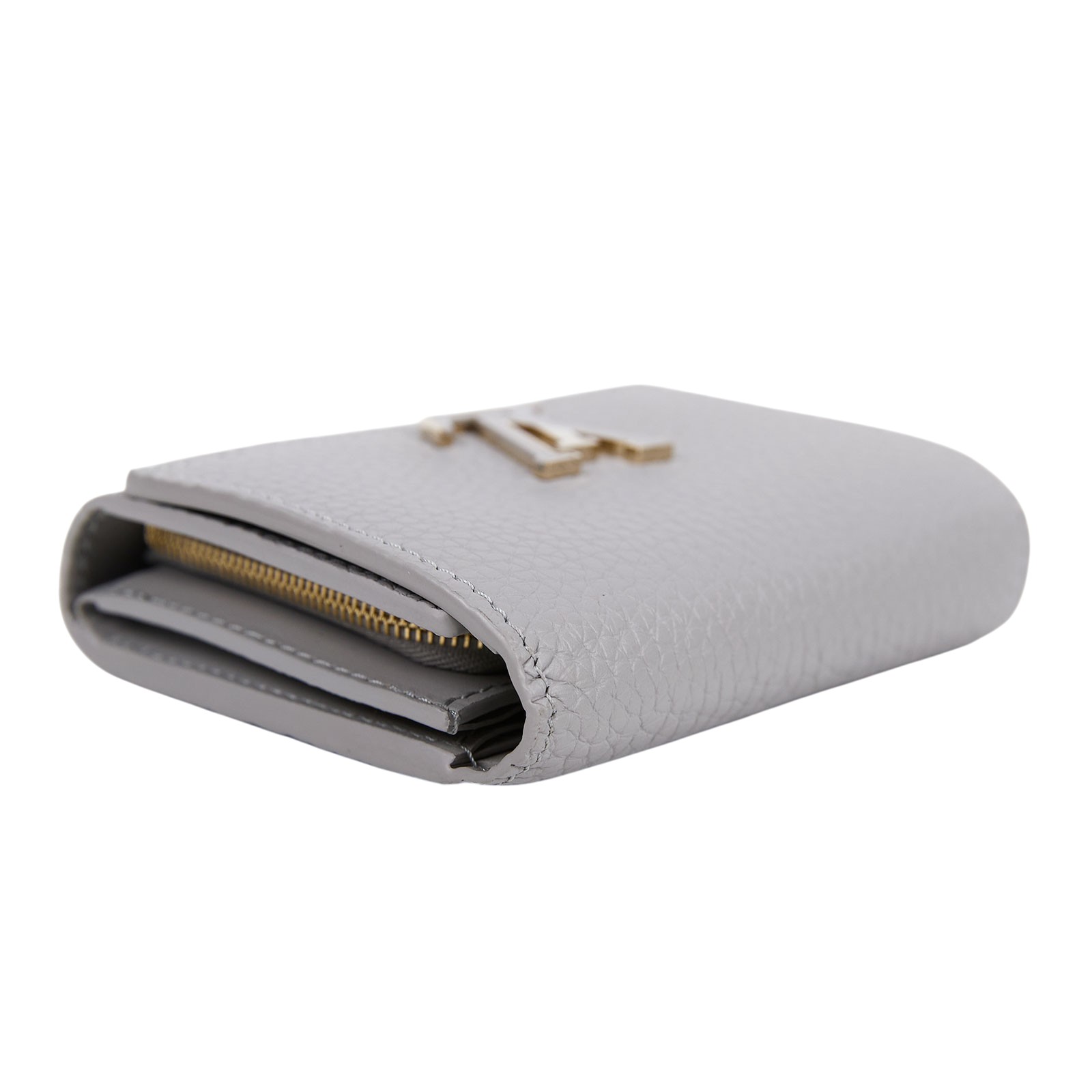 路易威登 LOUIS VUITTON Capucines Tiny 錢包 短夾 灰色 M12406 晶片款 灰Capucines Tiny短夾 原廠盒子/防塵袋