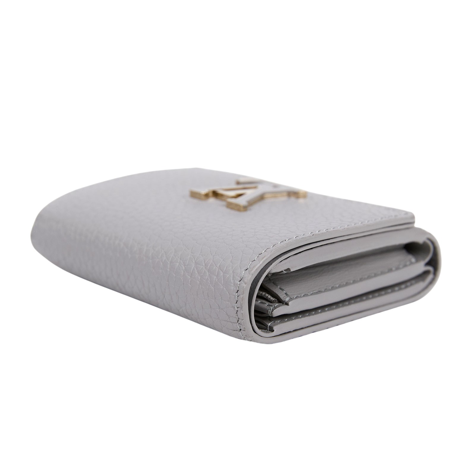 路易威登 LOUIS VUITTON Capucines Tiny 錢包 短夾 灰色 M12406 晶片款 灰Capucines Tiny短夾 原廠盒子/防塵袋