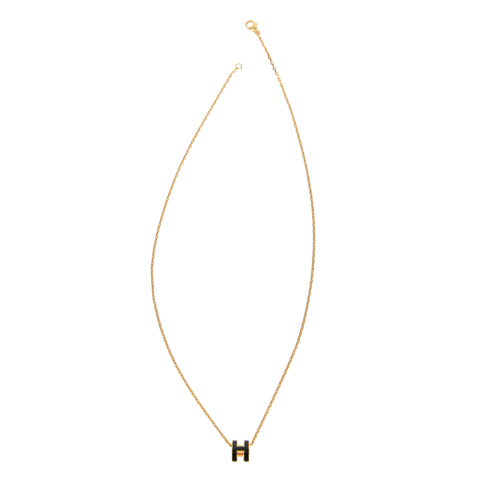 愛馬仕 Hermes Mini Pop H 墜飾 黑色 H147992FO03  黑MINI POP H項鍊 原廠盒子/防塵袋/台灣購買證明