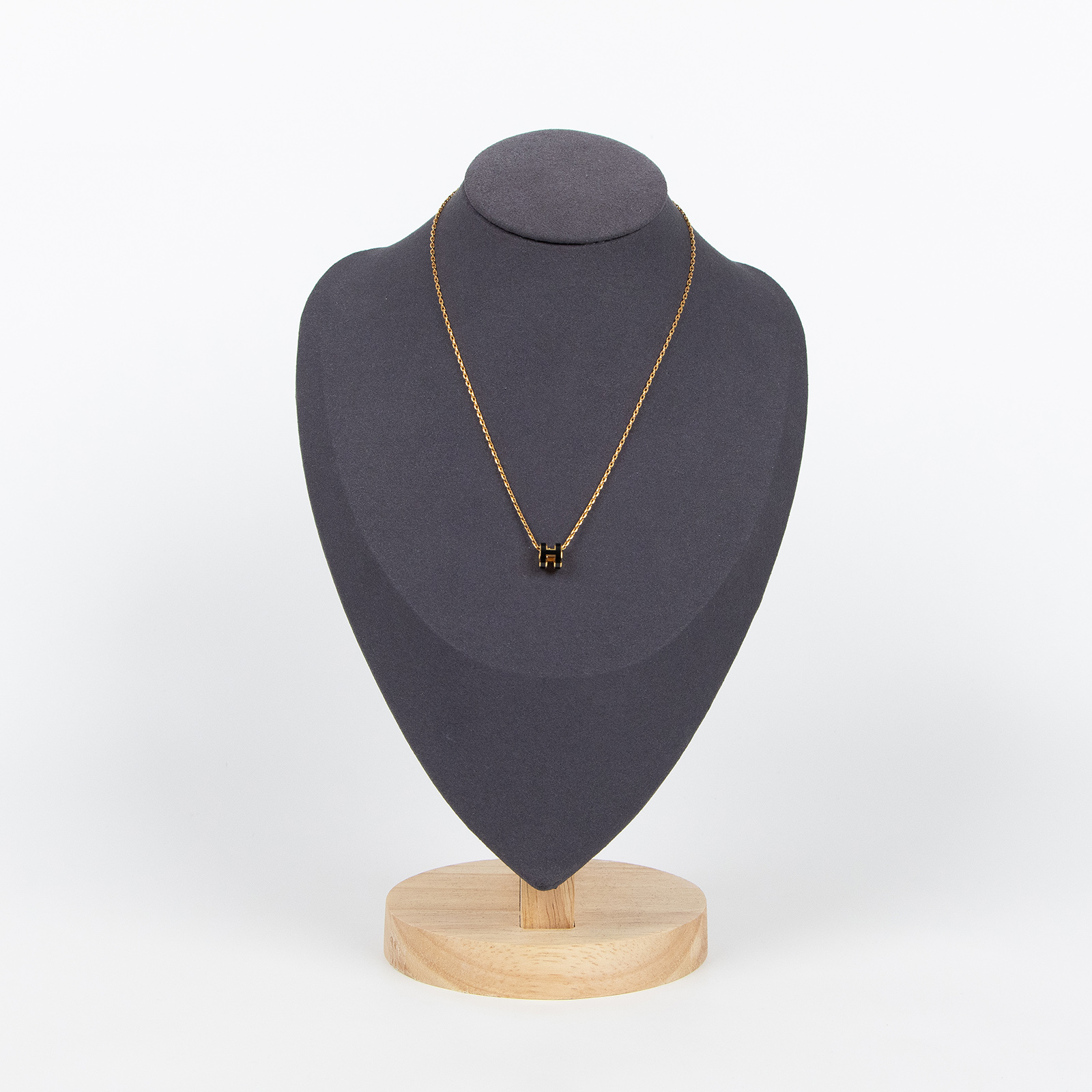 愛馬仕 Hermes Mini Pop H 墜飾 黑色 H147992FO03  黑MINI POP H項鍊 原廠盒子/防塵袋/台灣購買證明