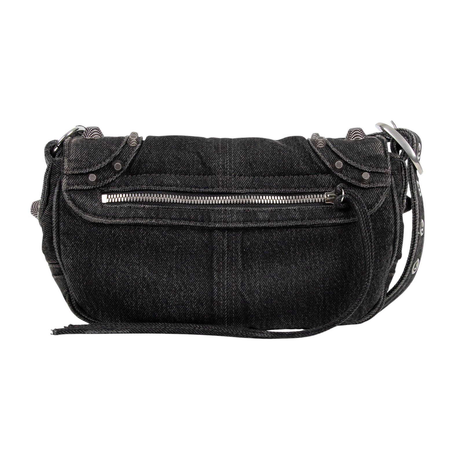 巴黎世家 BALENCIAGA Le cagole XS 翻蓋包  黑牛仔LE CAGOLE MEN XS 防塵袋