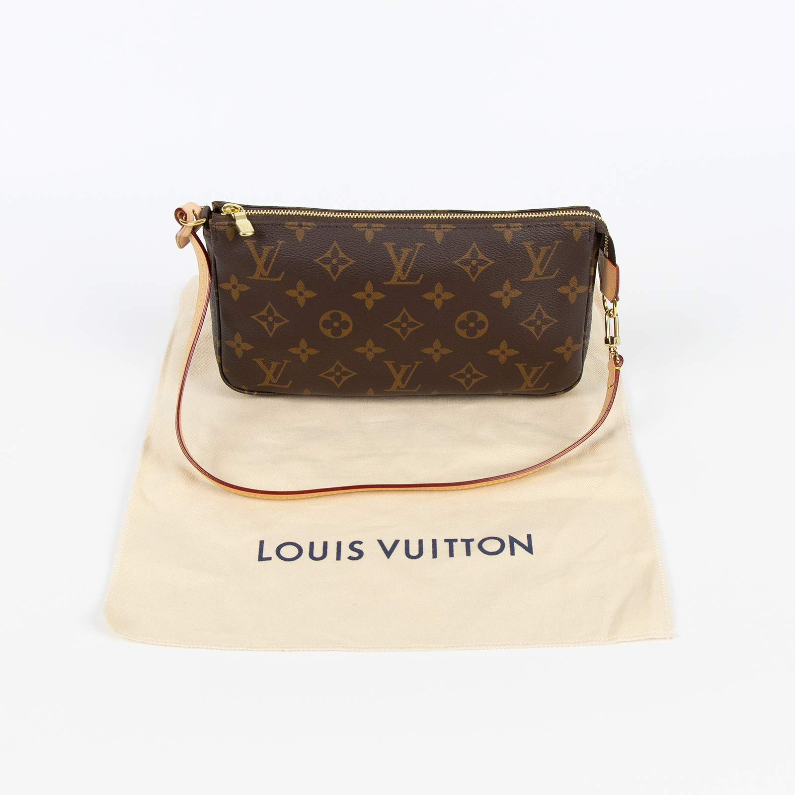路易威登 LOUIS VUITTON Monogram 經典帆布 手提 麻將包 M40712 晶片款 原花麻將包 防塵袋