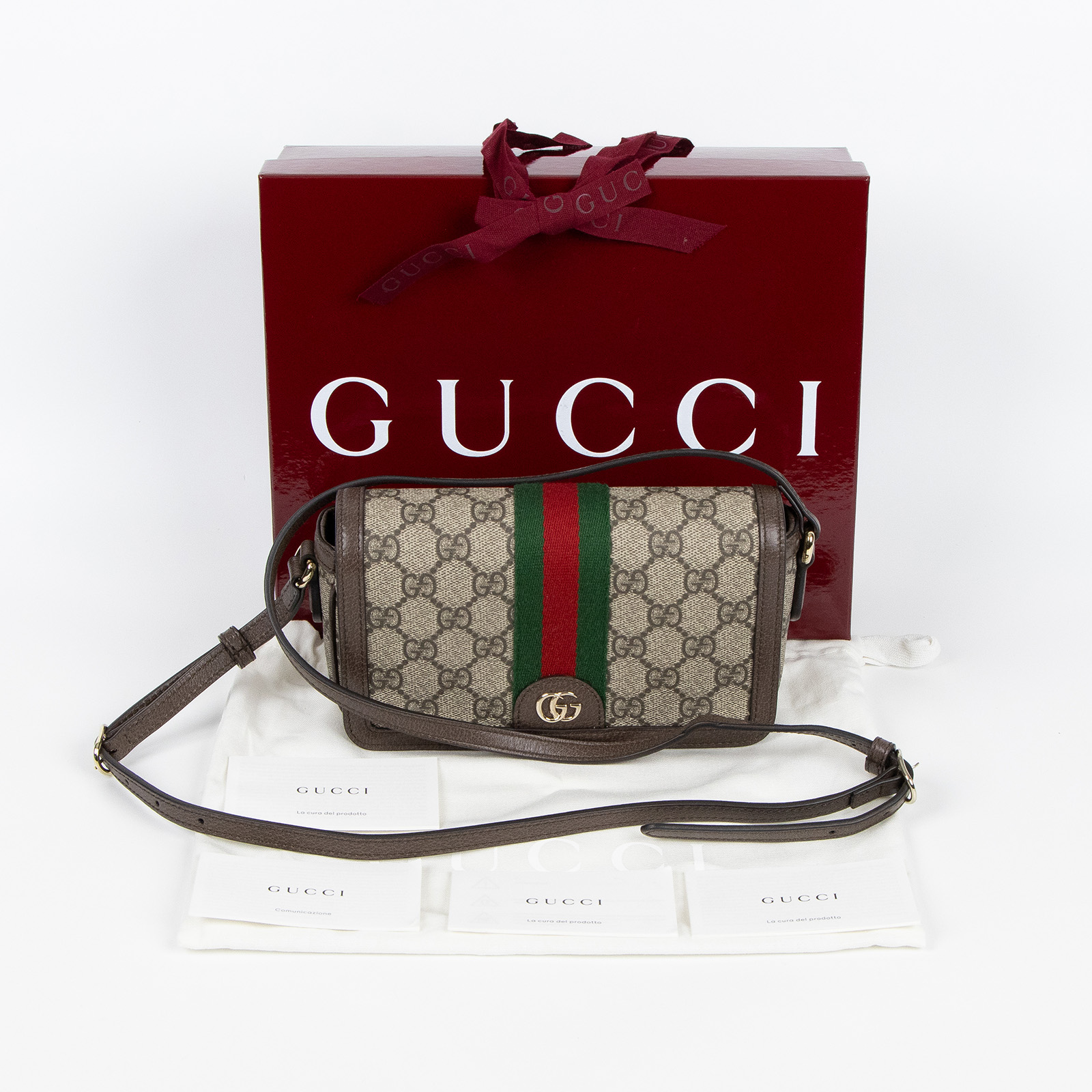 古馳 GUCCI Ophidia GG 迷你 肩背包 838471 FAE0P 棕Ophidia迷你肩背包 原廠盒子/防塵袋