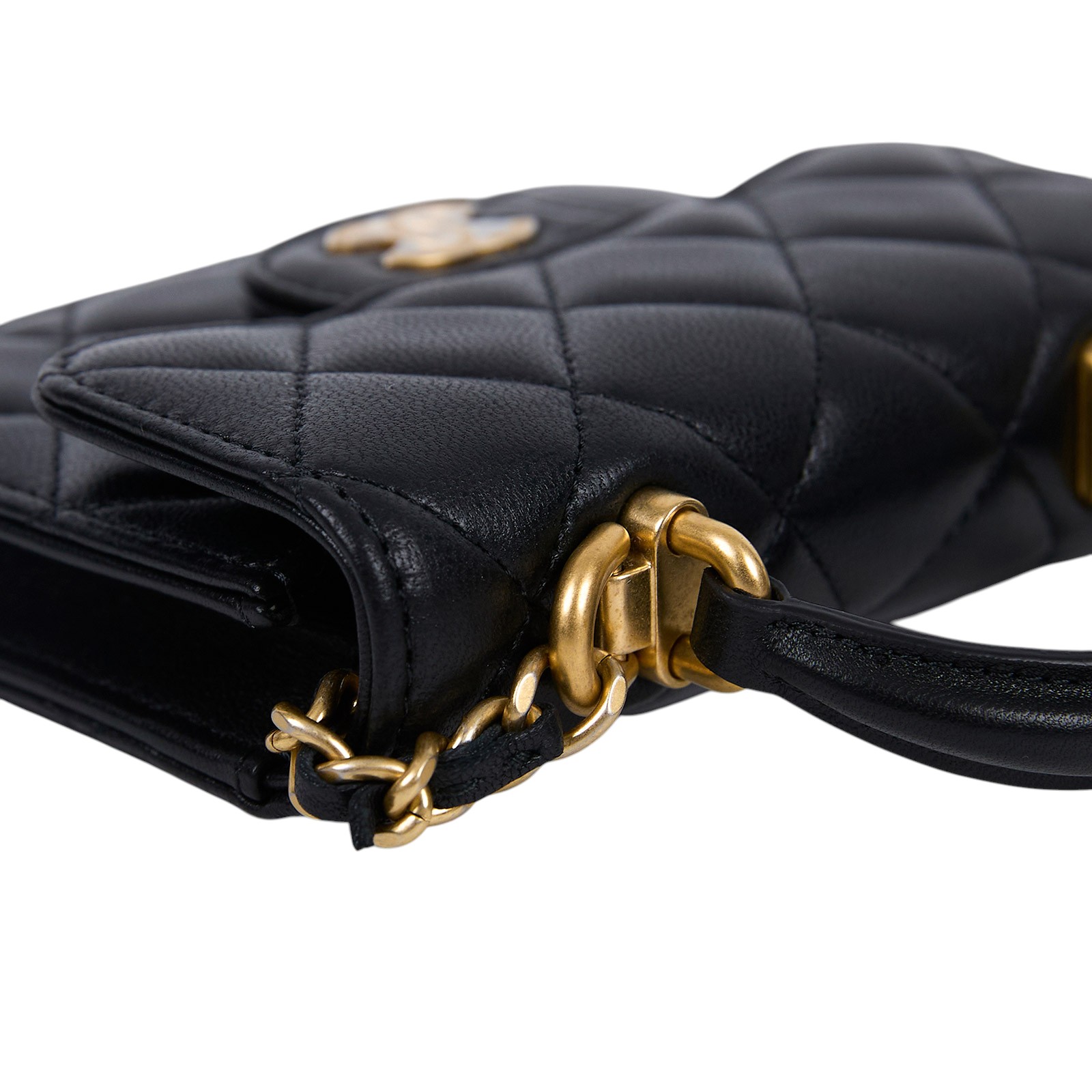 香奈兒 CHANEL 手提 肩背 口蓋包 迷你 AP2200 B05810 30開黑羊金手提MINI 2WAY 原廠盒子/防塵袋/保證卡/購買證明