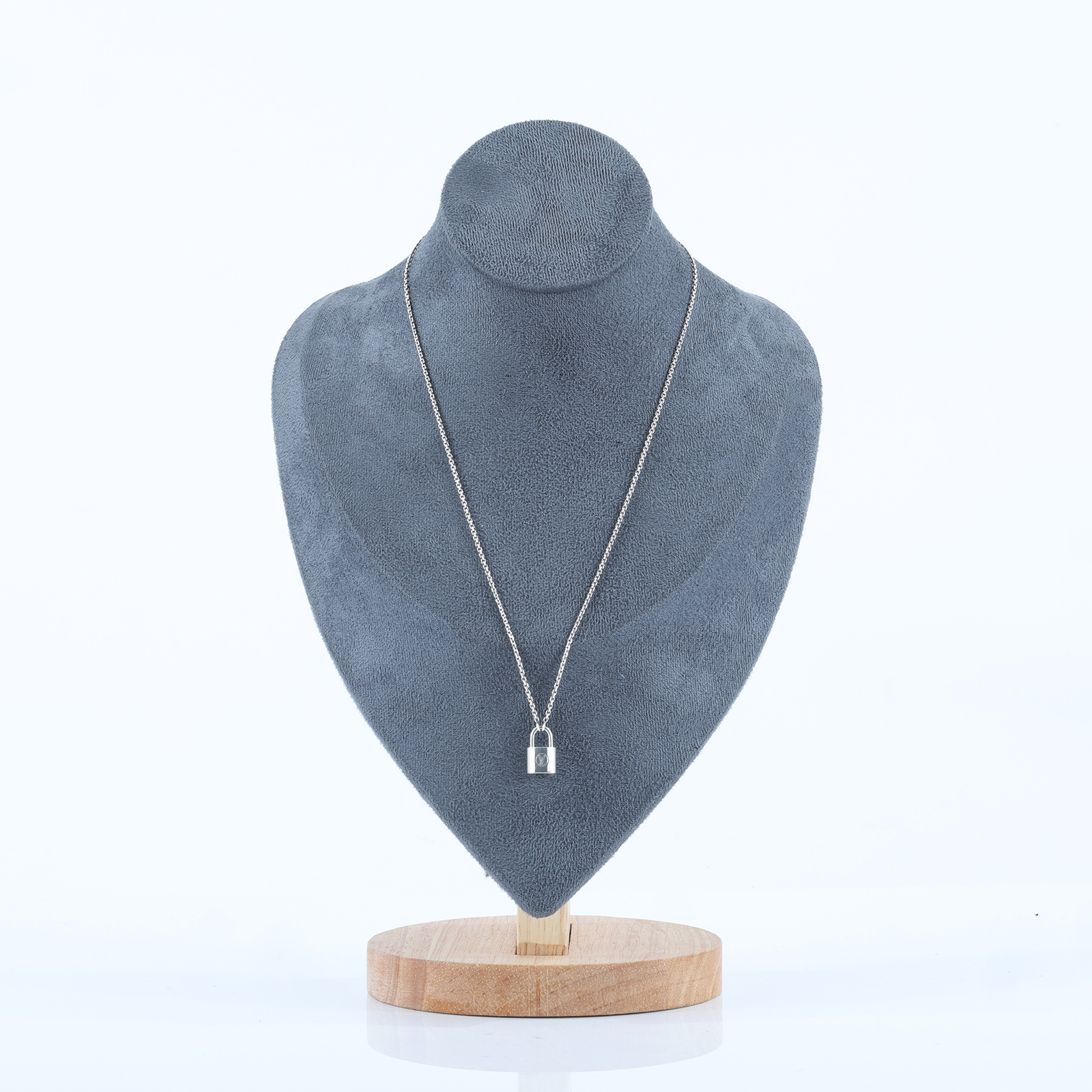 路易威登 LOUIS VUITTON Silver Lockit 純銀 吊墜 Q93559 925鎖頭項鍊 原廠盒子/防塵袋/購買證明