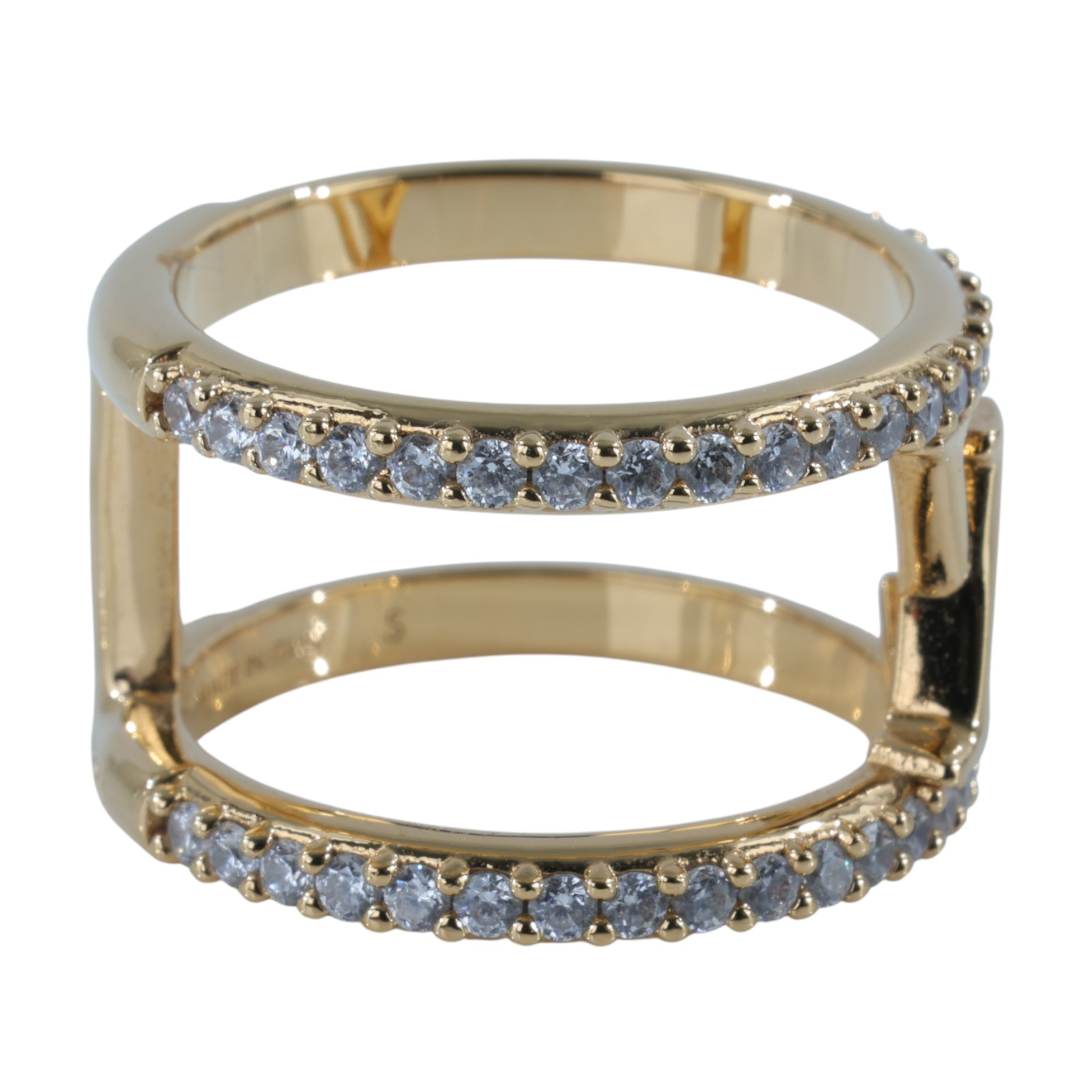 路易威登 LOUIS VUITTON LV Iconic 寬戒指 M1463S 水鑽LOGO戒指 原廠盒子/防塵袋/購買證明