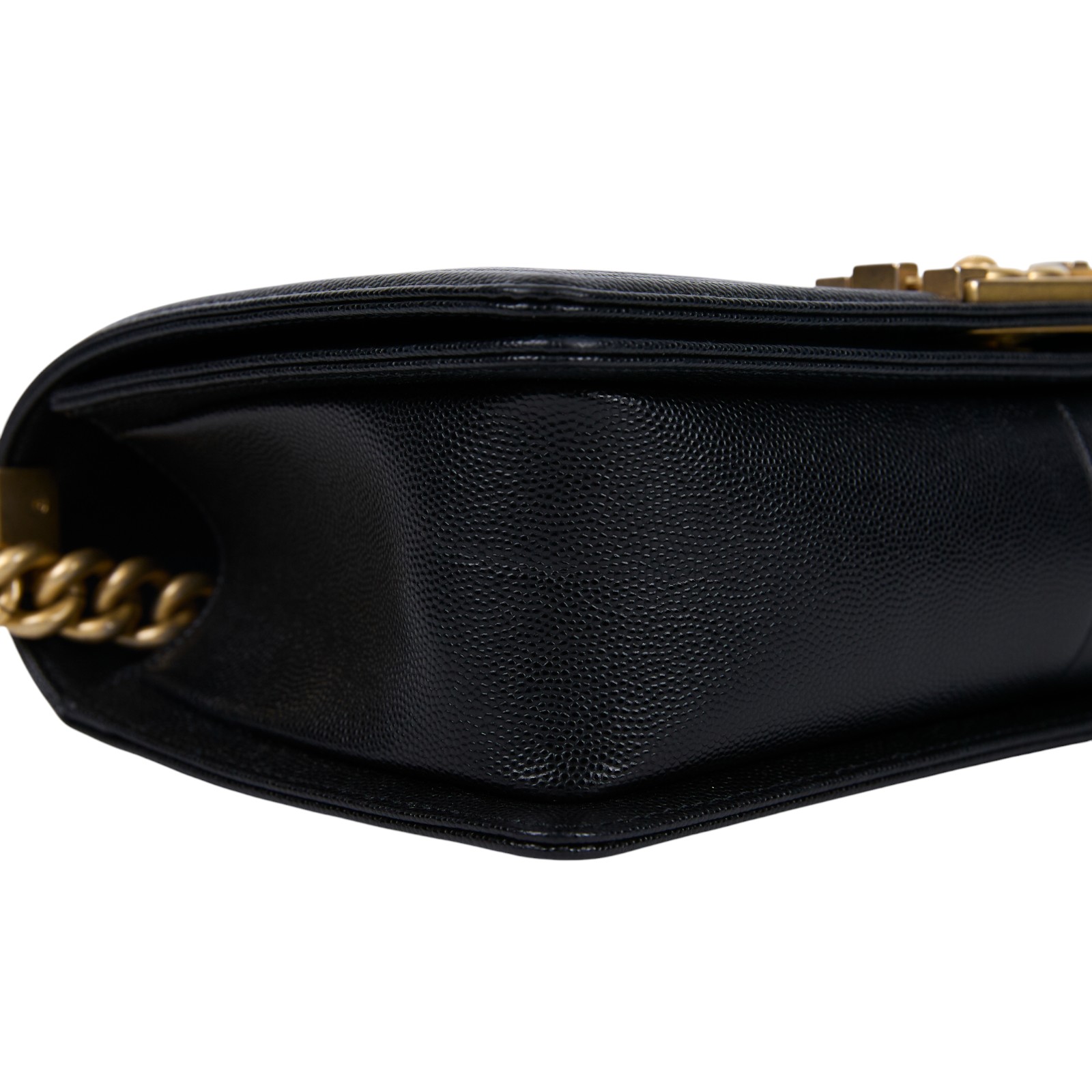 香奈兒 CHANEL Boy 25 口蓋包 A67086 晶片款 黑荔枝金扣BOY25 原廠盒子/防塵袋/購買證明影本