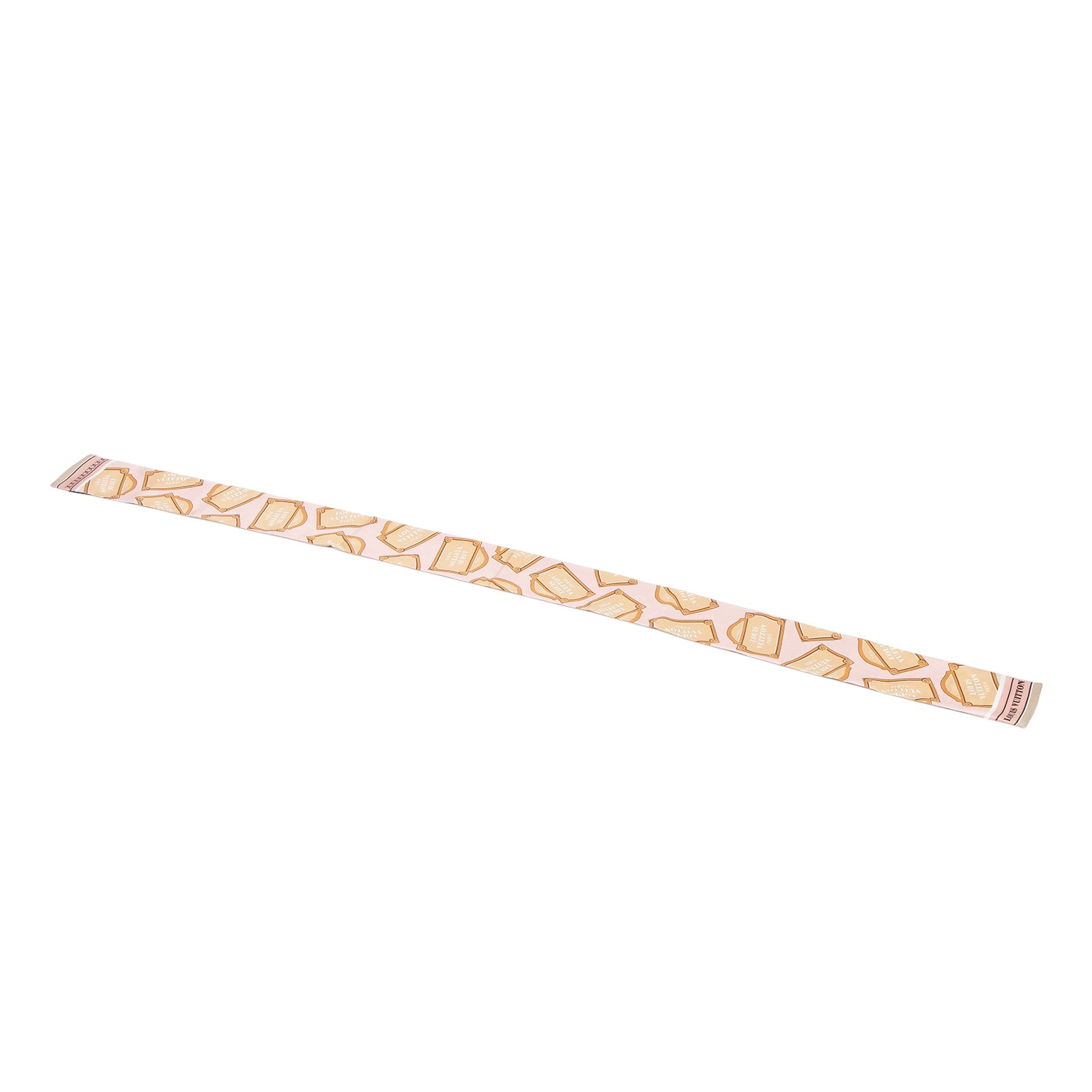 路易威登 LOUIS VUITTON Monopaname 老花 絲巾 髮帶 圍巾 綁帶 M79302 粉灰原花TWILLY 原廠盒子