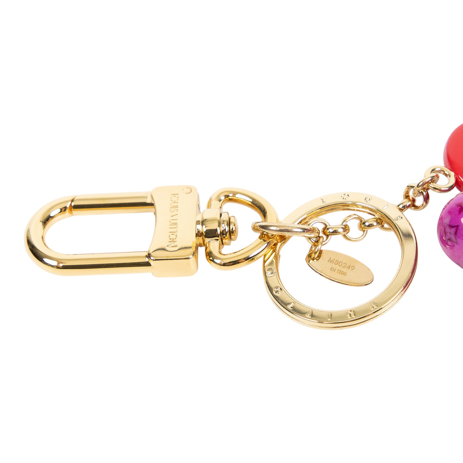 路易威登 LOUIS VUITTON Vivienne 鑰匙圈及包包吊飾 M80249 愛心氣球Vivienne鑰匙圈 原廠盒子/防塵袋