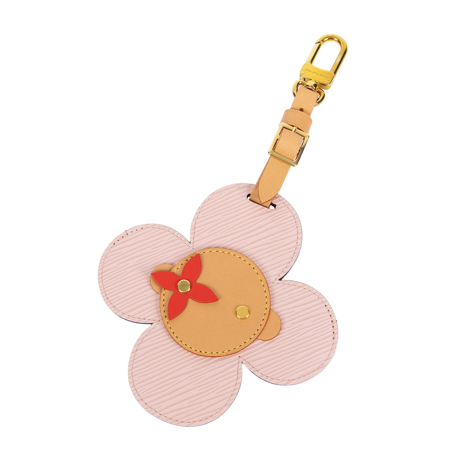 路易威登 LOUIS VUITTON Vivienne Head 行李吊牌 吊飾 M69572 粉紅Vivienne行李吊牌 原廠盒子/防塵袋