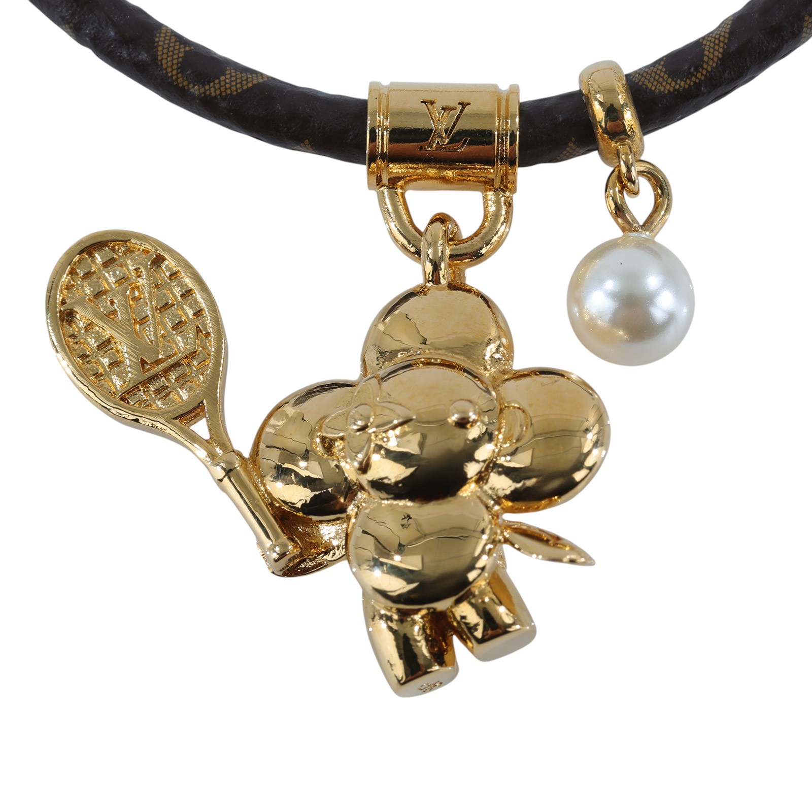 路易威登 LOUIS VUITTON Vivienne on the court 手鐲 M8087Z 原花Vivienne 網球手環 防塵袋