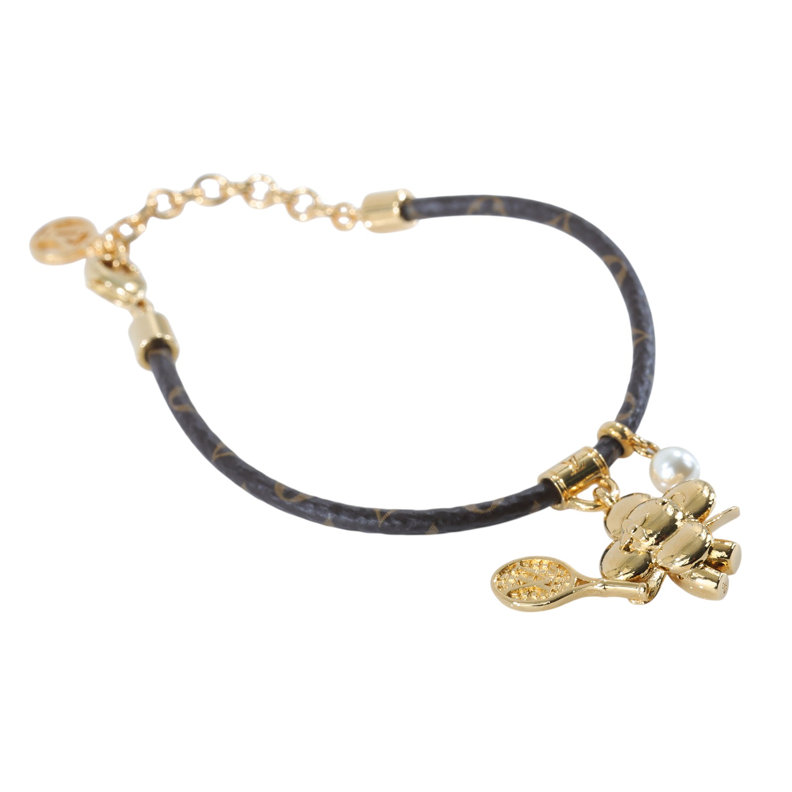 路易威登 LOUIS VUITTON Vivienne on the court 手鐲 M8087Z 原花Vivienne 網球手環 防塵袋