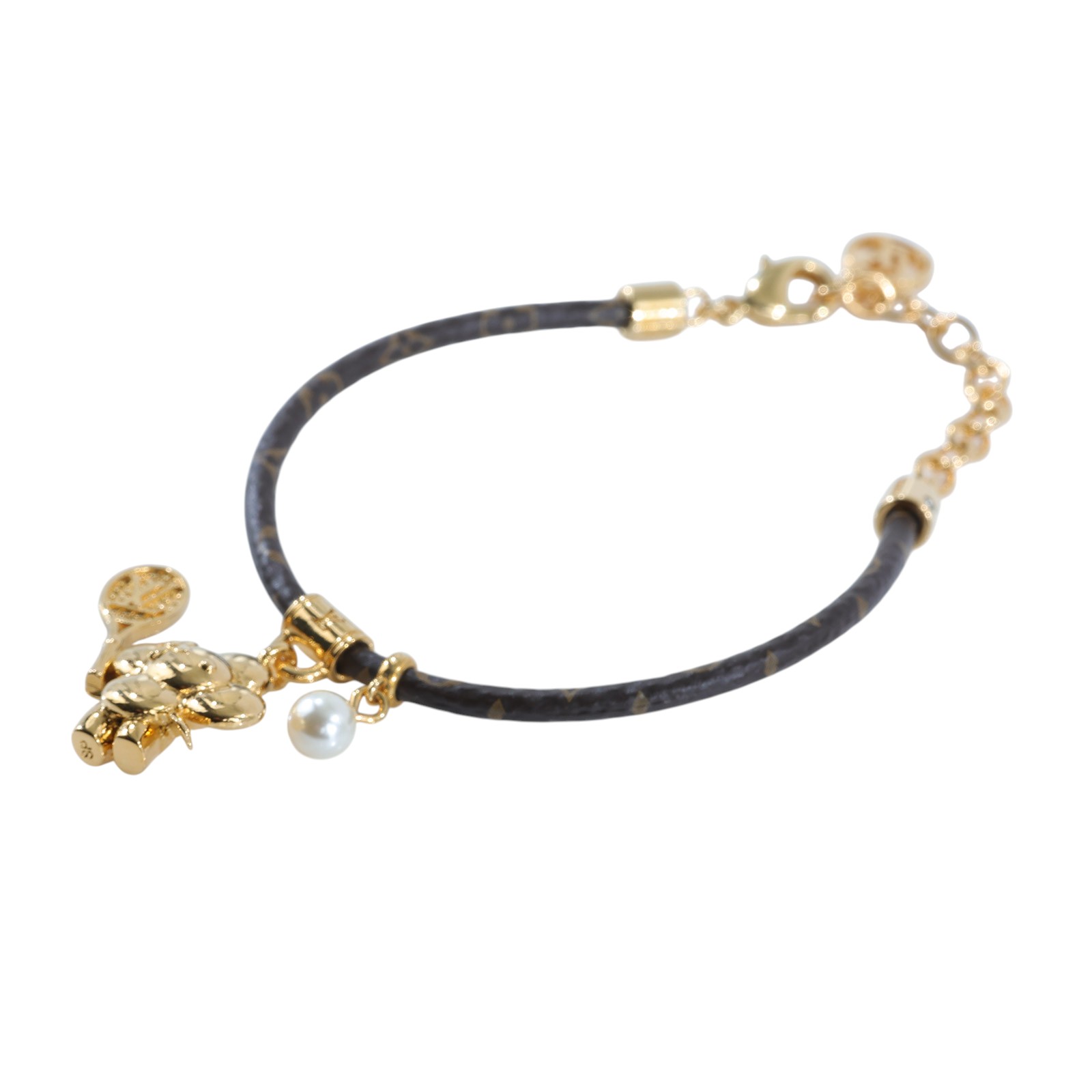 路易威登 LOUIS VUITTON Vivienne on the court 手鐲 M8087Z 原花Vivienne 網球手環 防塵袋