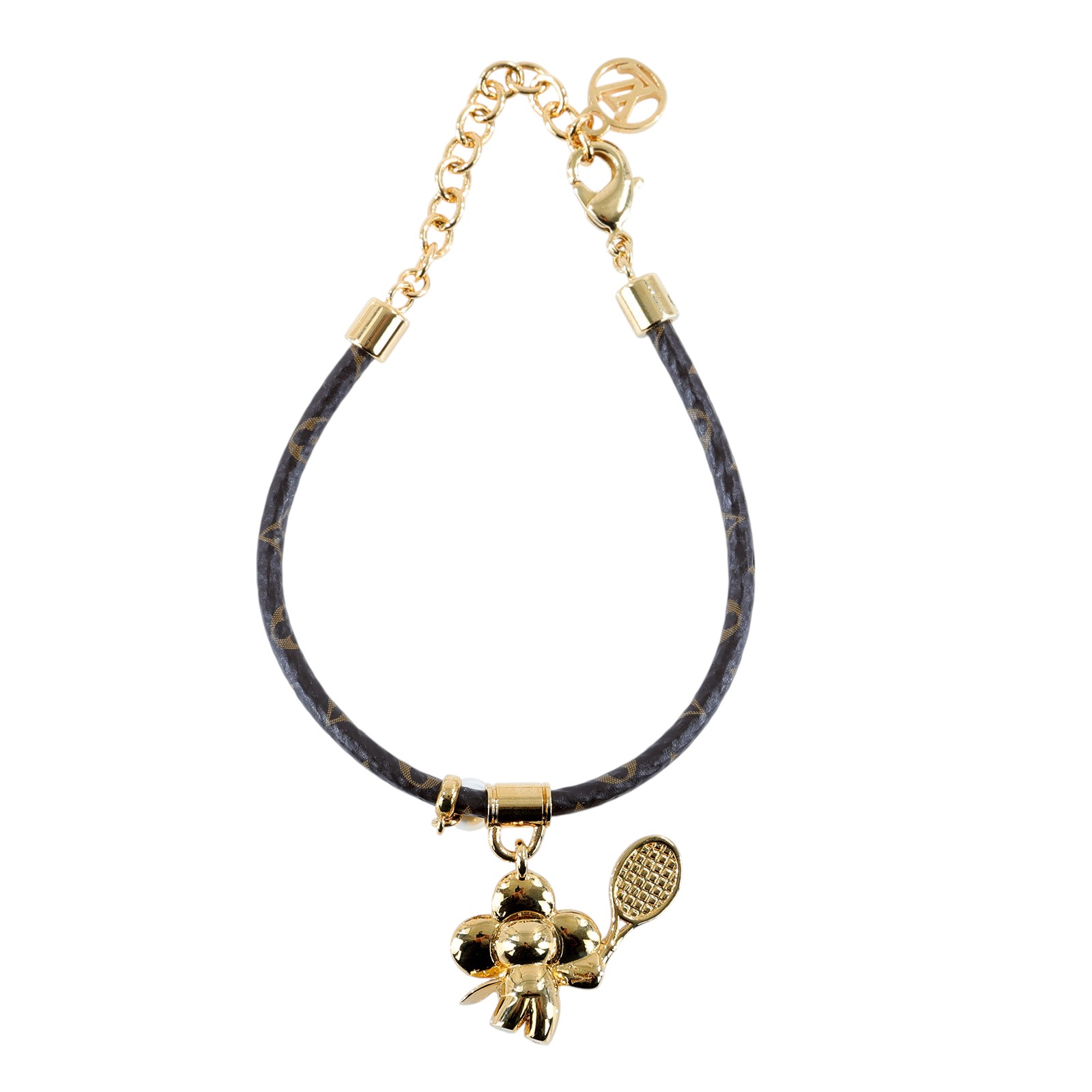 路易威登 LOUIS VUITTON Vivienne on the court 手鐲 M8087Z 原花Vivienne 網球手環 防塵袋