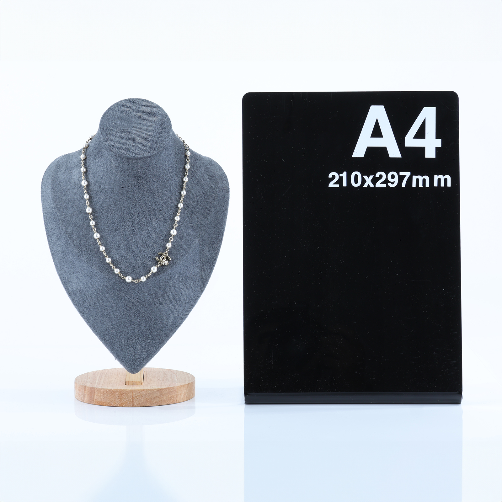 香奈兒 CHANEL CC 珍珠 長項鍊 C23 K 淡金雙C花珍珠項鍊 原廠盒子