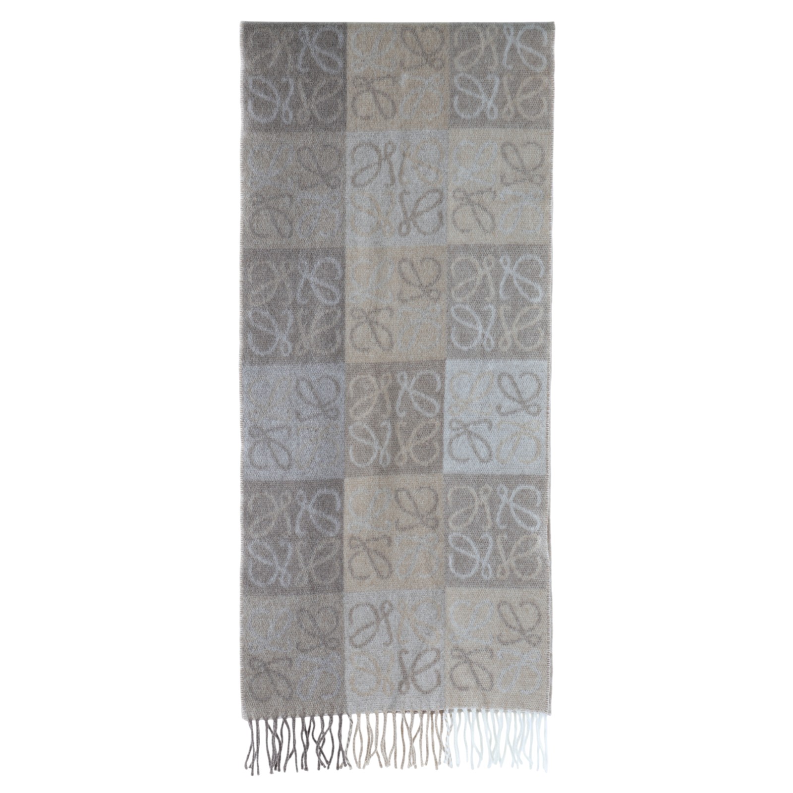 羅意威 LOEWE 圍巾 喀什米爾羊毛 F810487X17 奶茶色ANAGRAM圍巾 無附屬品