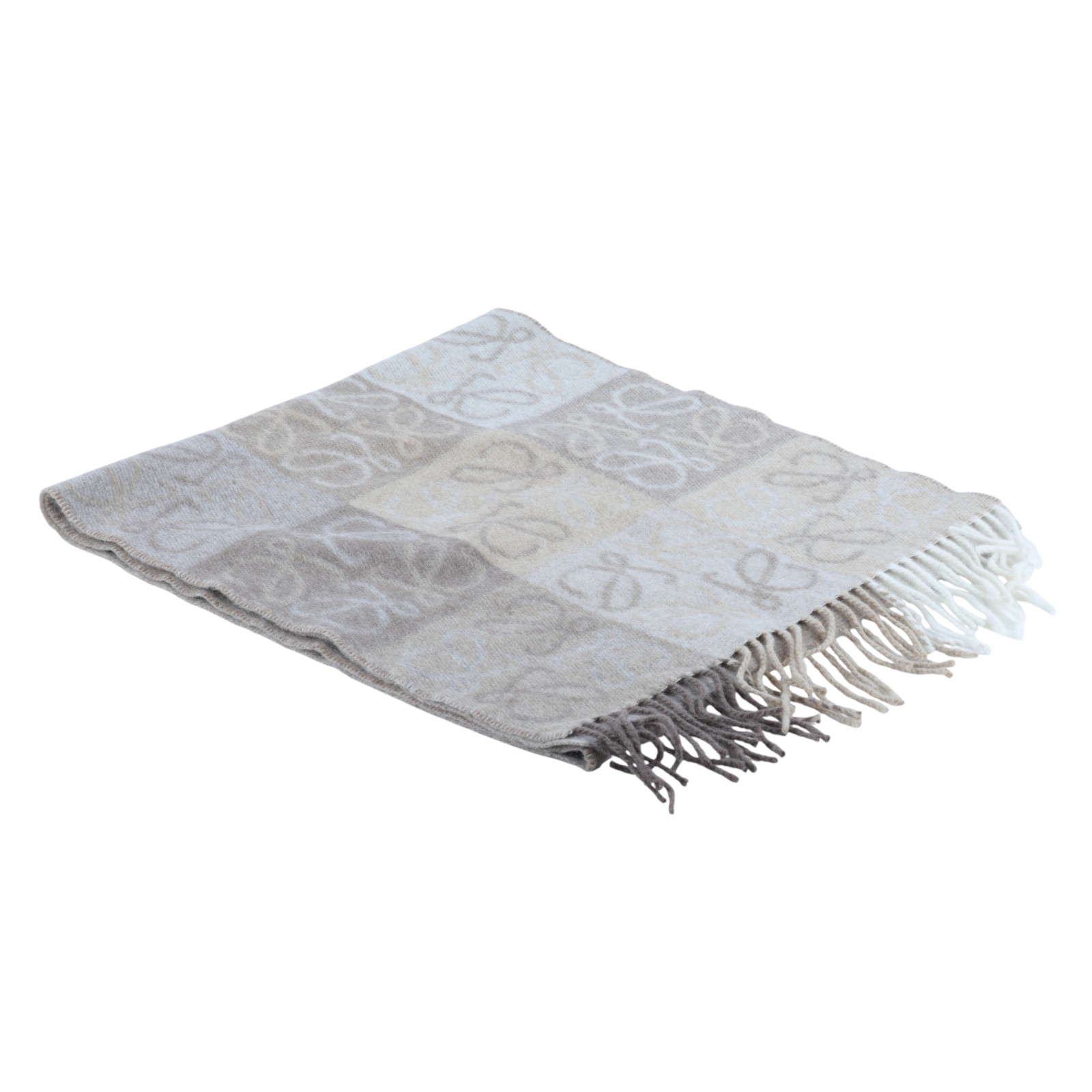 羅意威 LOEWE 圍巾 喀什米爾羊毛 F810487X17 奶茶色ANAGRAM圍巾 無附屬品