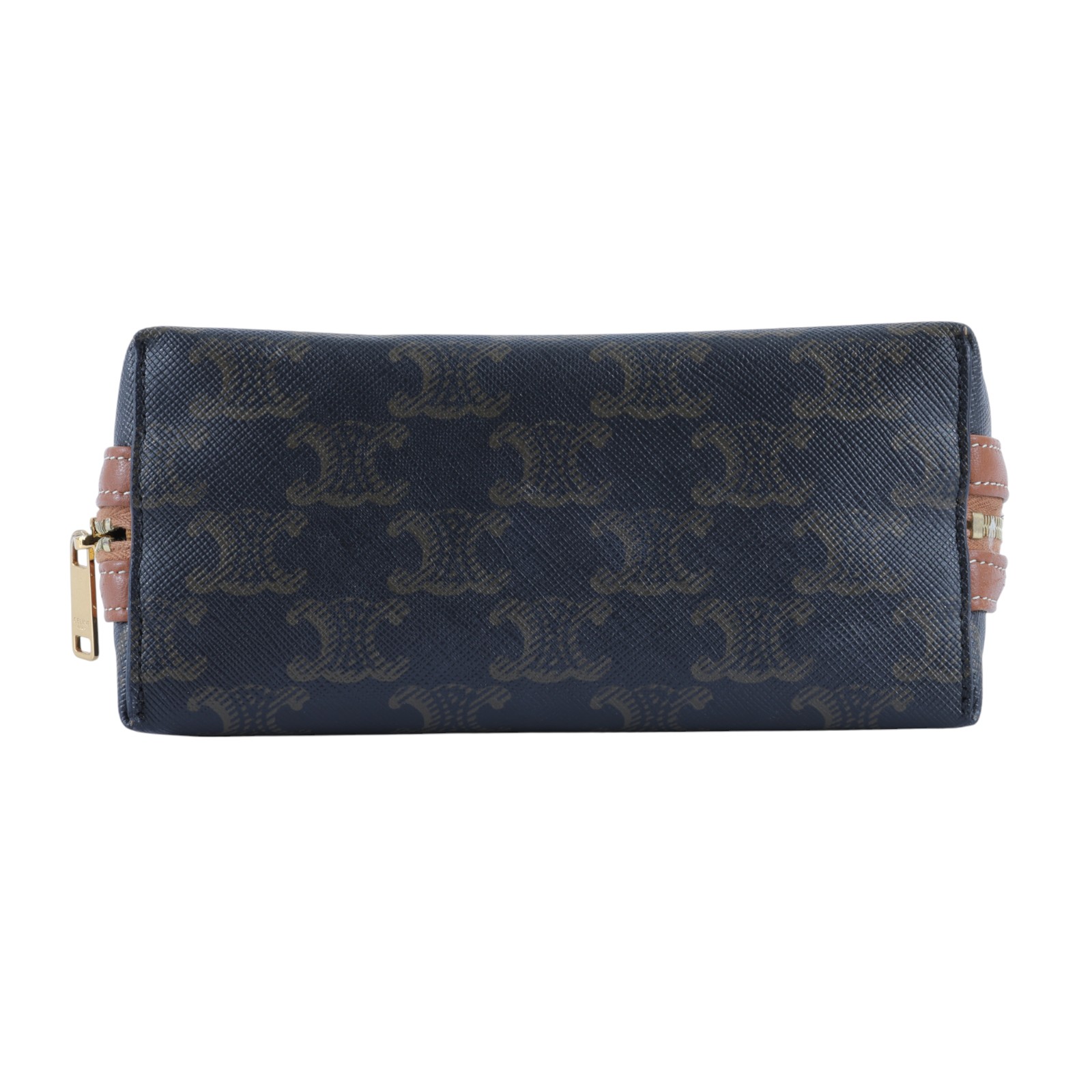 思琳 CELINE 標誌印花飾鍊 手提包 10E382CBX 原花TRIOMPHE黃褐色貝殼包 防塵袋